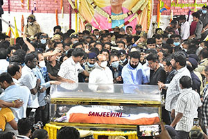 Tollywood Celebs Pay Their Last Respects to Puneeth Rajkumar