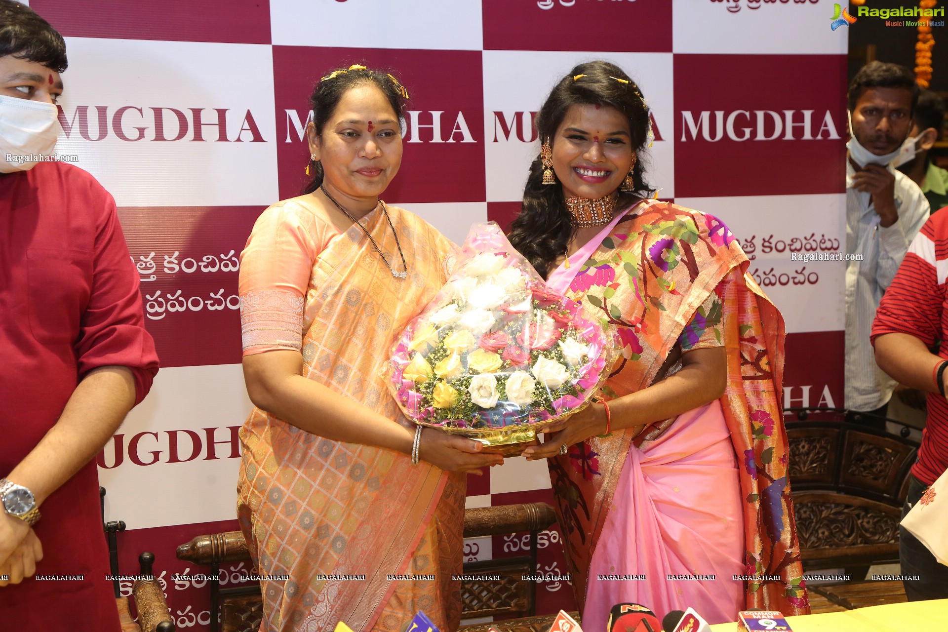 Shriya Saran, Faria Abdullah and Rashi Singh at Mugdha Store Opening at Vijayawada