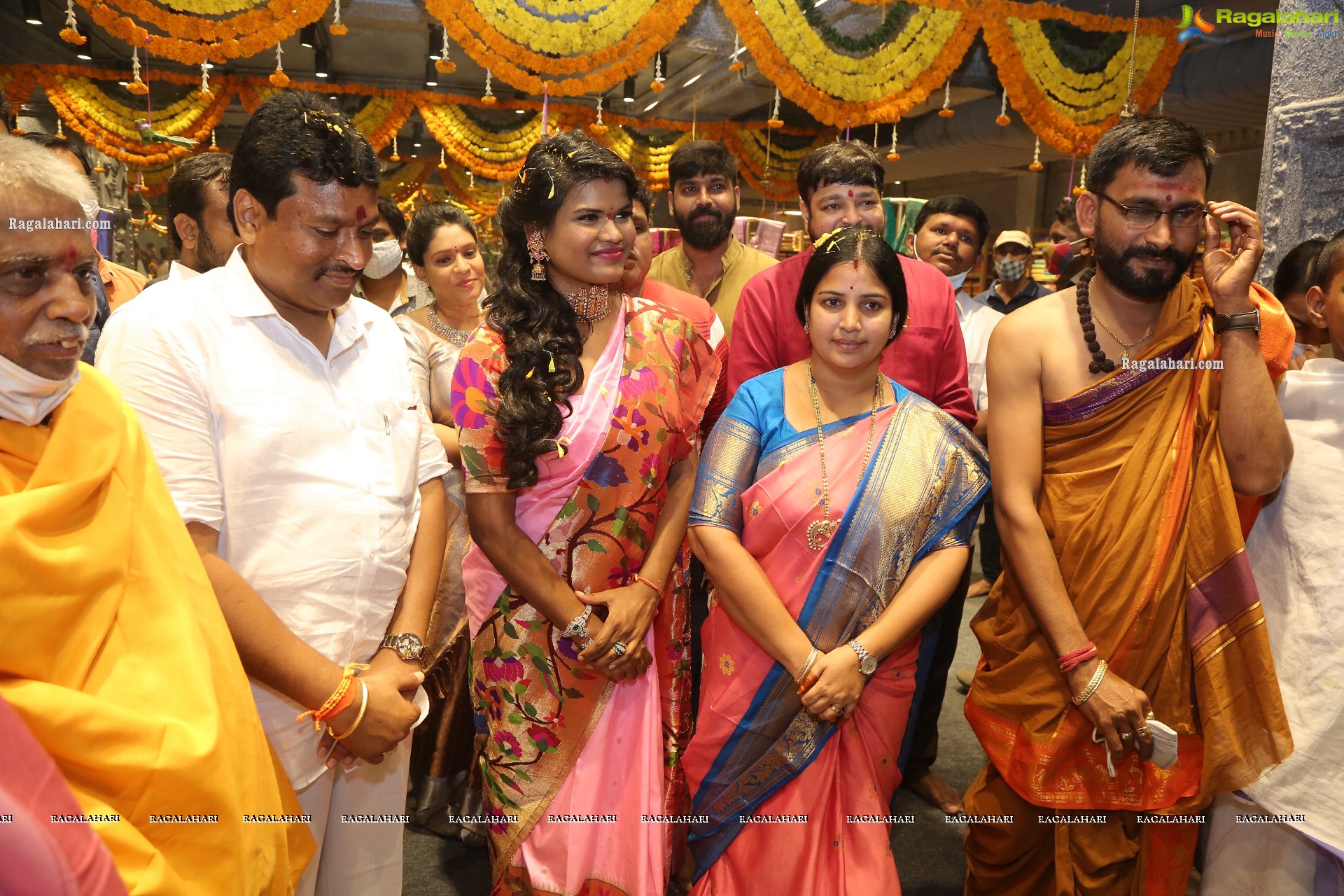 Shriya Saran, Faria Abdullah and Rashi Singh at Mugdha Store Opening at Vijayawada