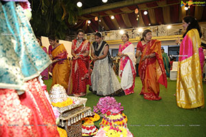 Shriya's Bathukamma Celebrations