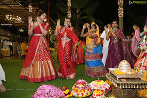 Shriya's Bathukamma Celebrations