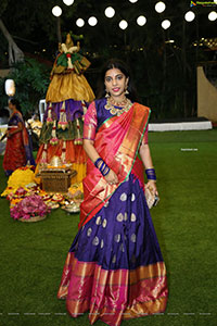 Shriya's Bathukamma Celebrations