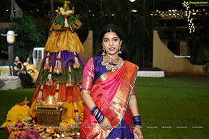 Shriya's Bathukamma Celebrations