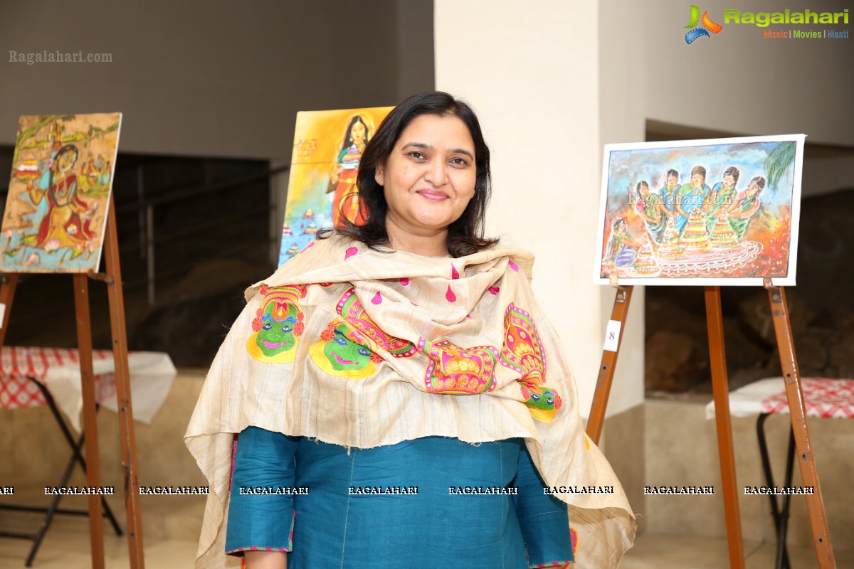 State Gallery of Art Bathukamma Painting Exhibition & Celebrations