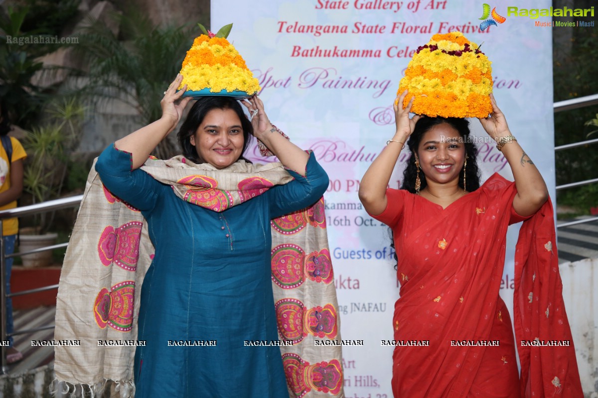 State Gallery of Art Bathukamma Painting Exhibition & Celebrations