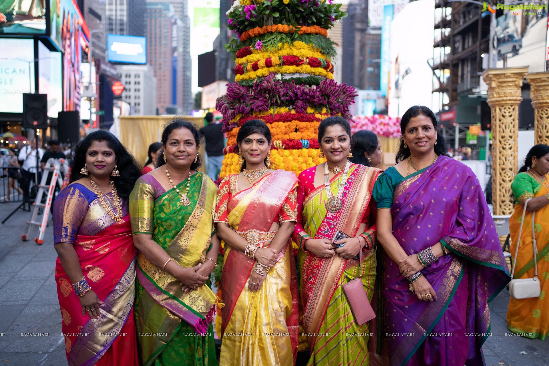 TANA Bathukamma Celebrations at New York Times Square