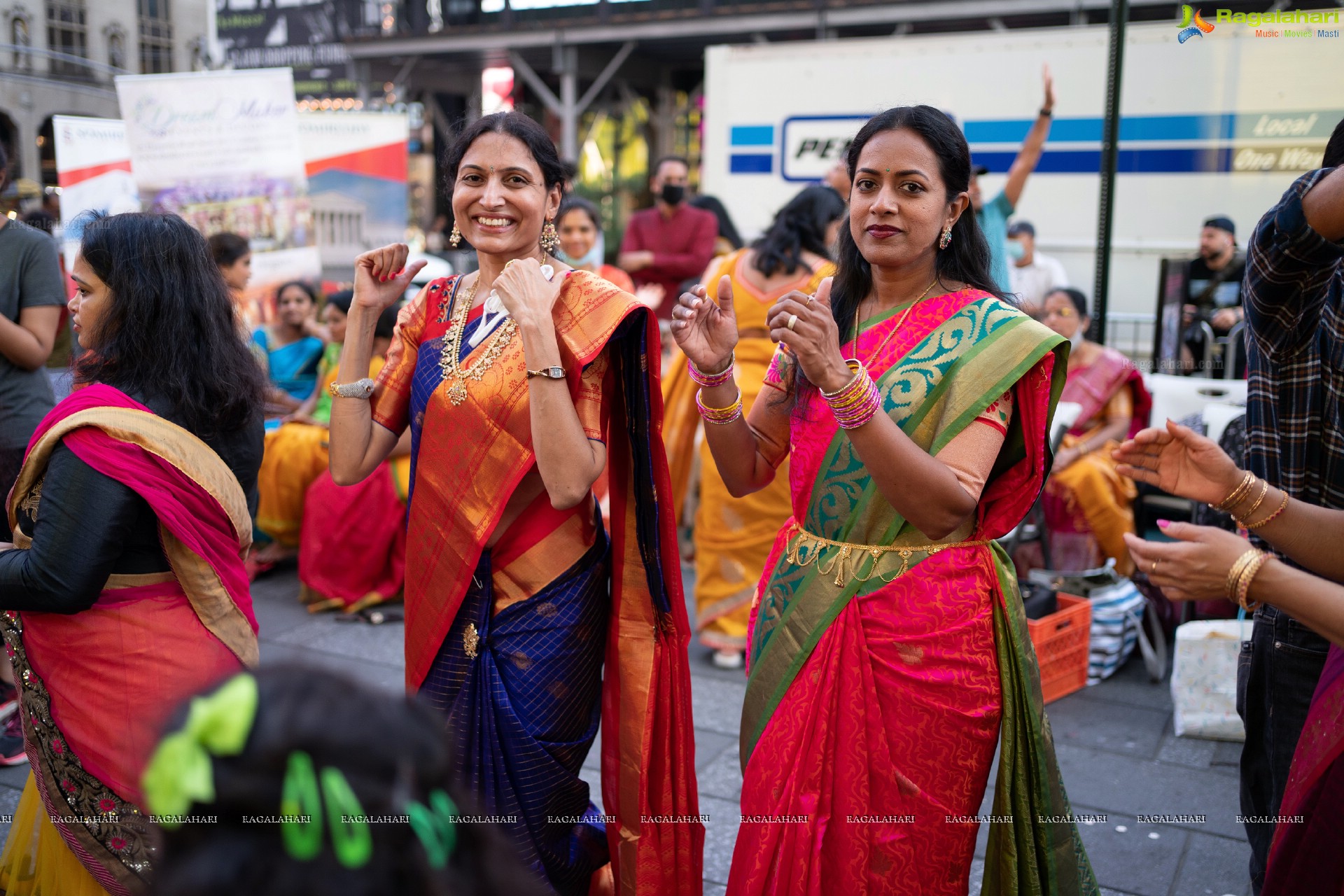 TANA Bathukamma Celebrations at New York Times Square