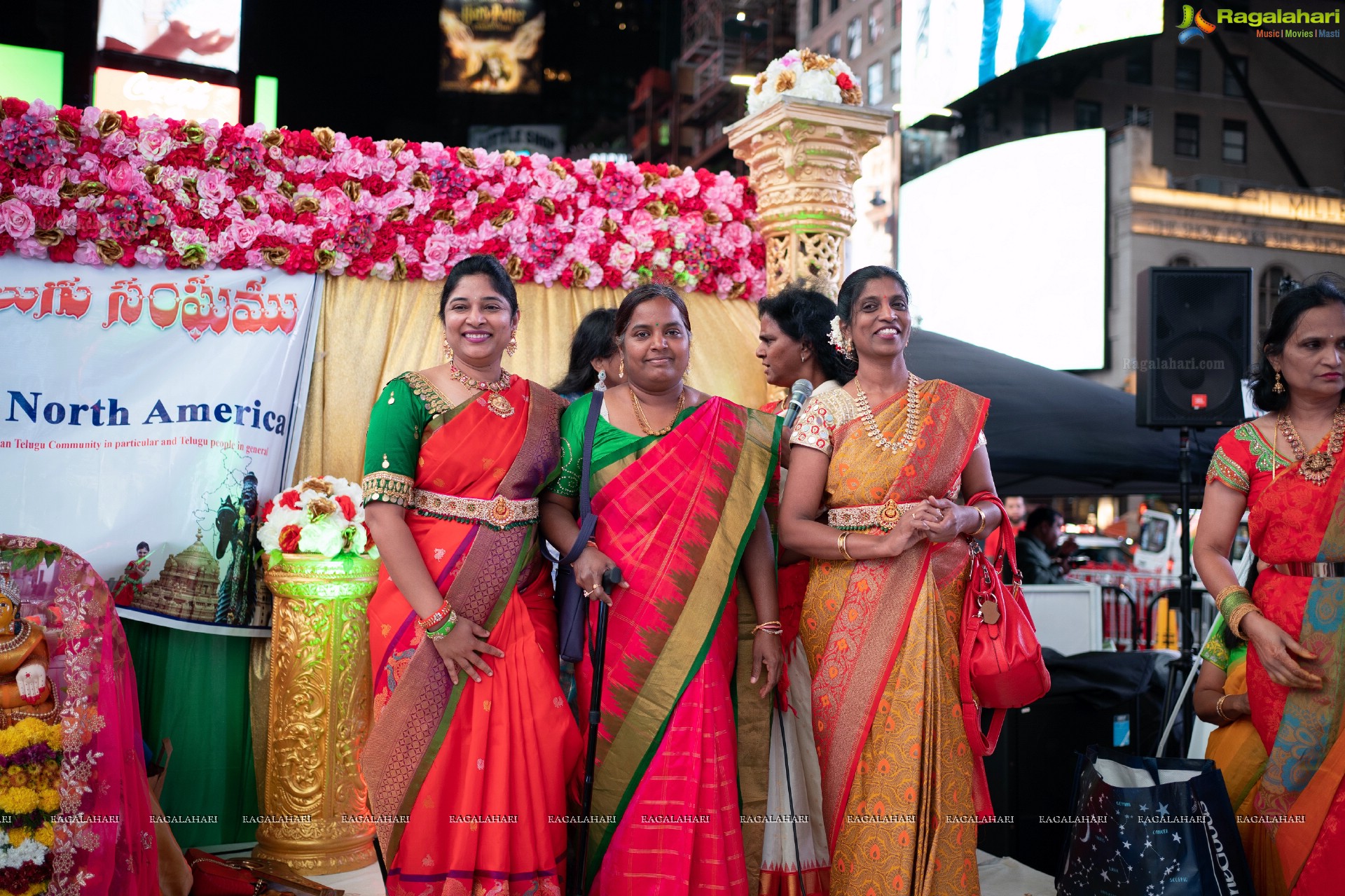TANA Bathukamma Celebrations at New York Times Square