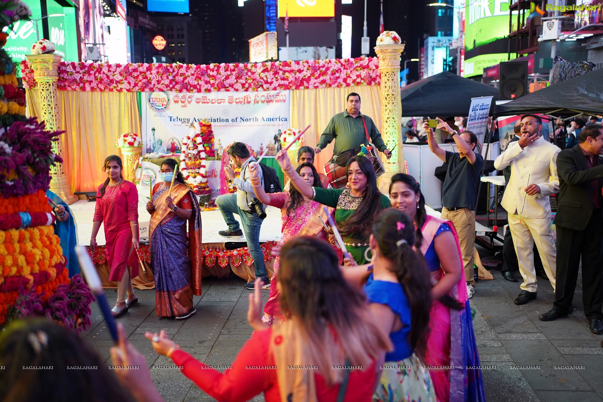 TANA Bathukamma Celebrations at New York Times Square