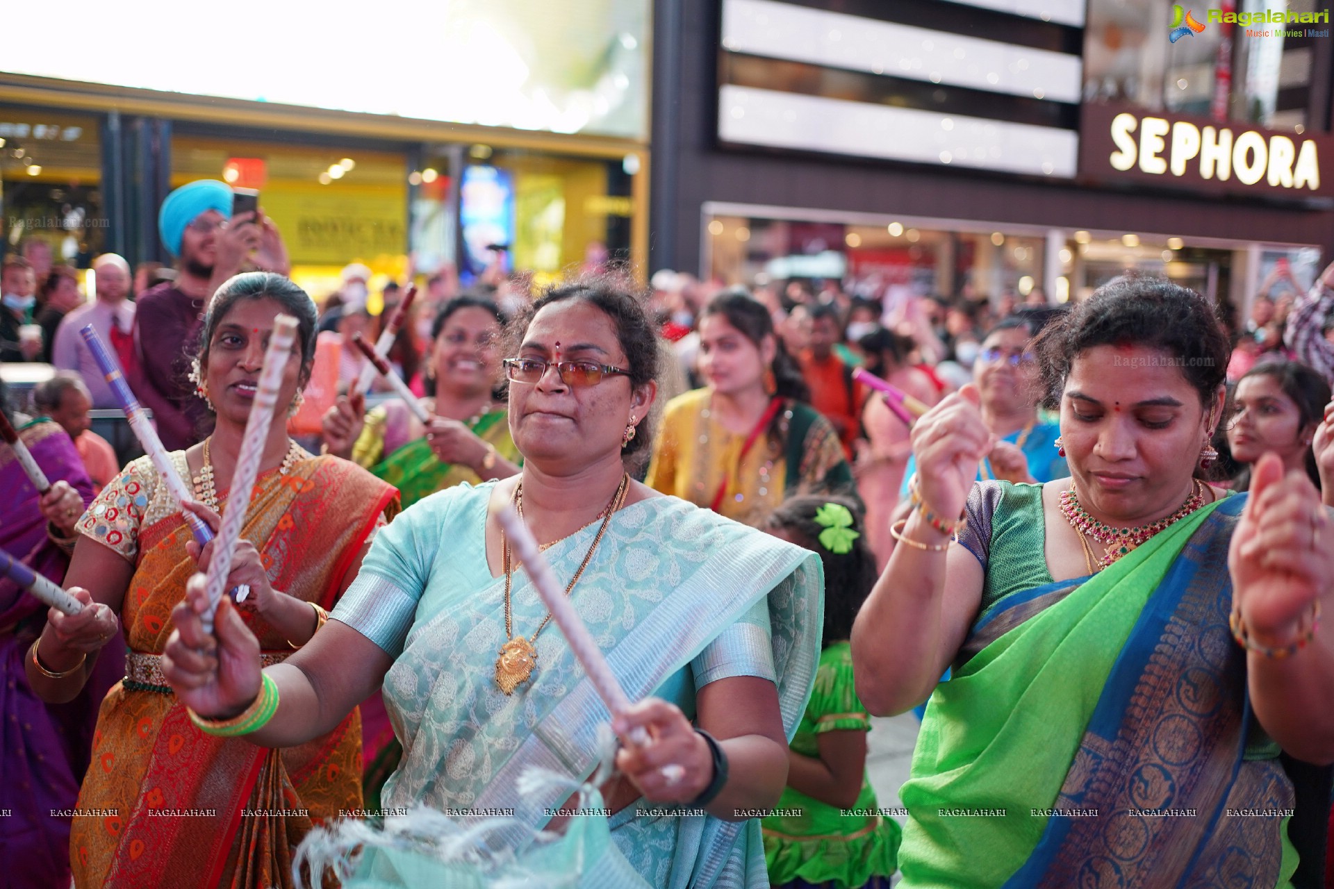 TANA Bathukamma Celebrations at New York Times Square