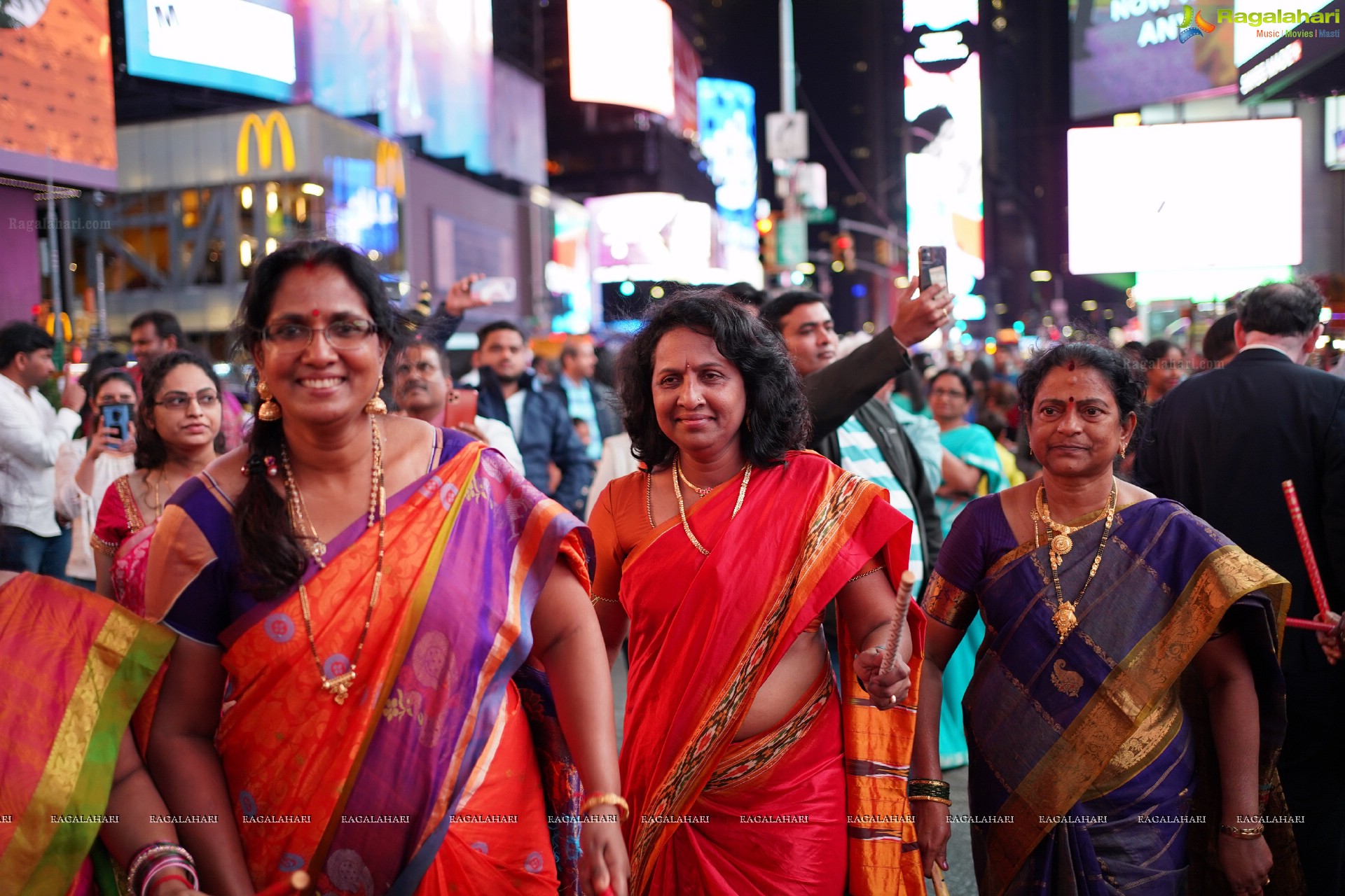 TANA Bathukamma Celebrations at New York Times Square