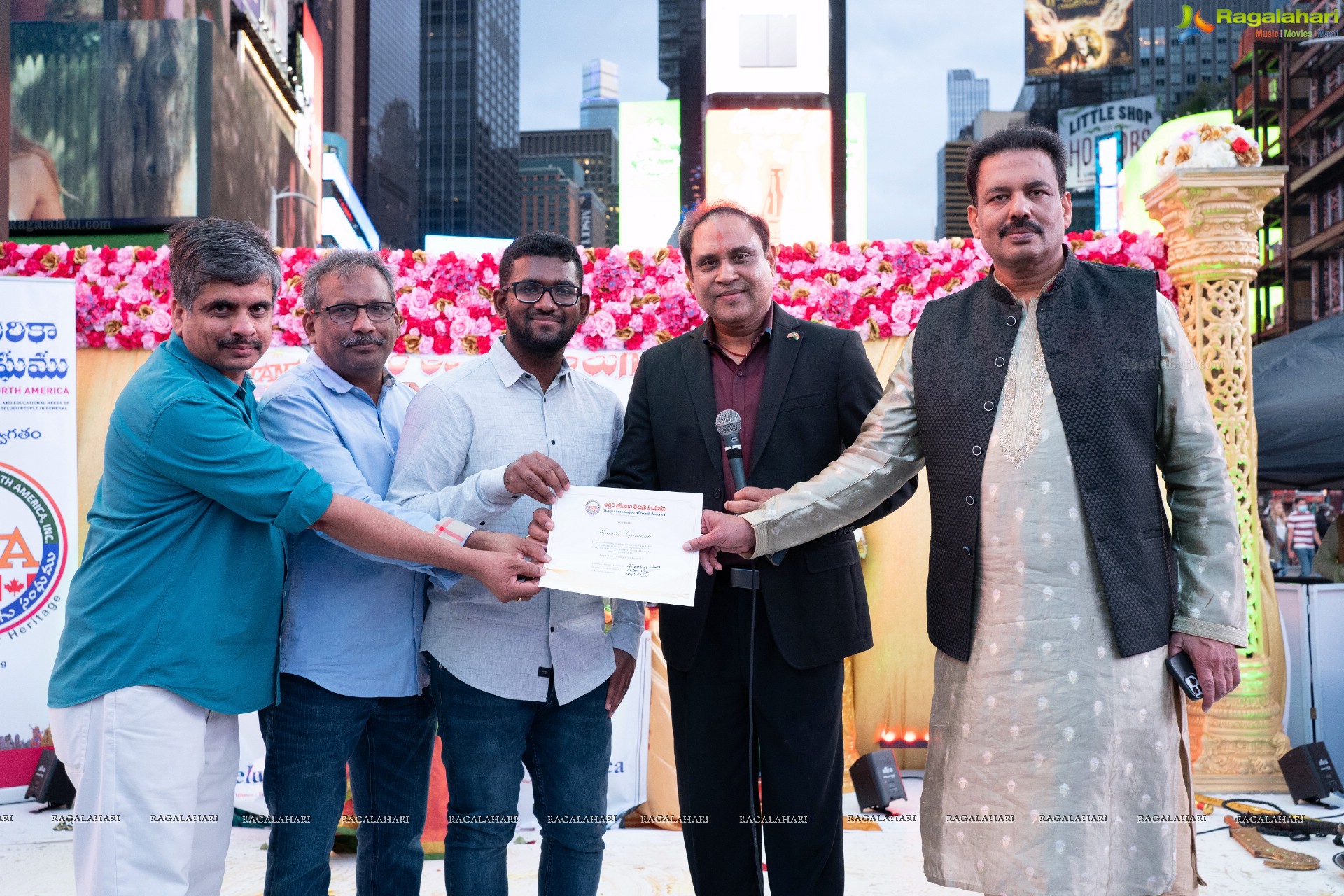 TANA Bathukamma Celebrations at New York Times Square