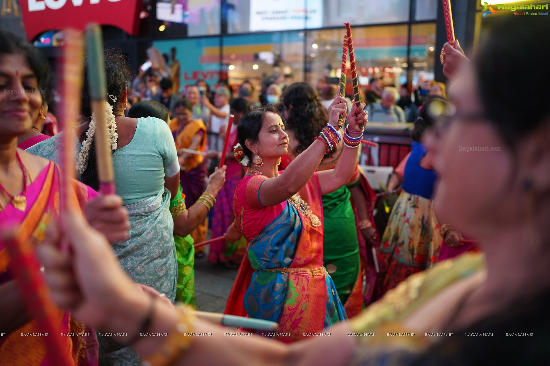 TANA Bathukamma Celebrations at New York Times Square