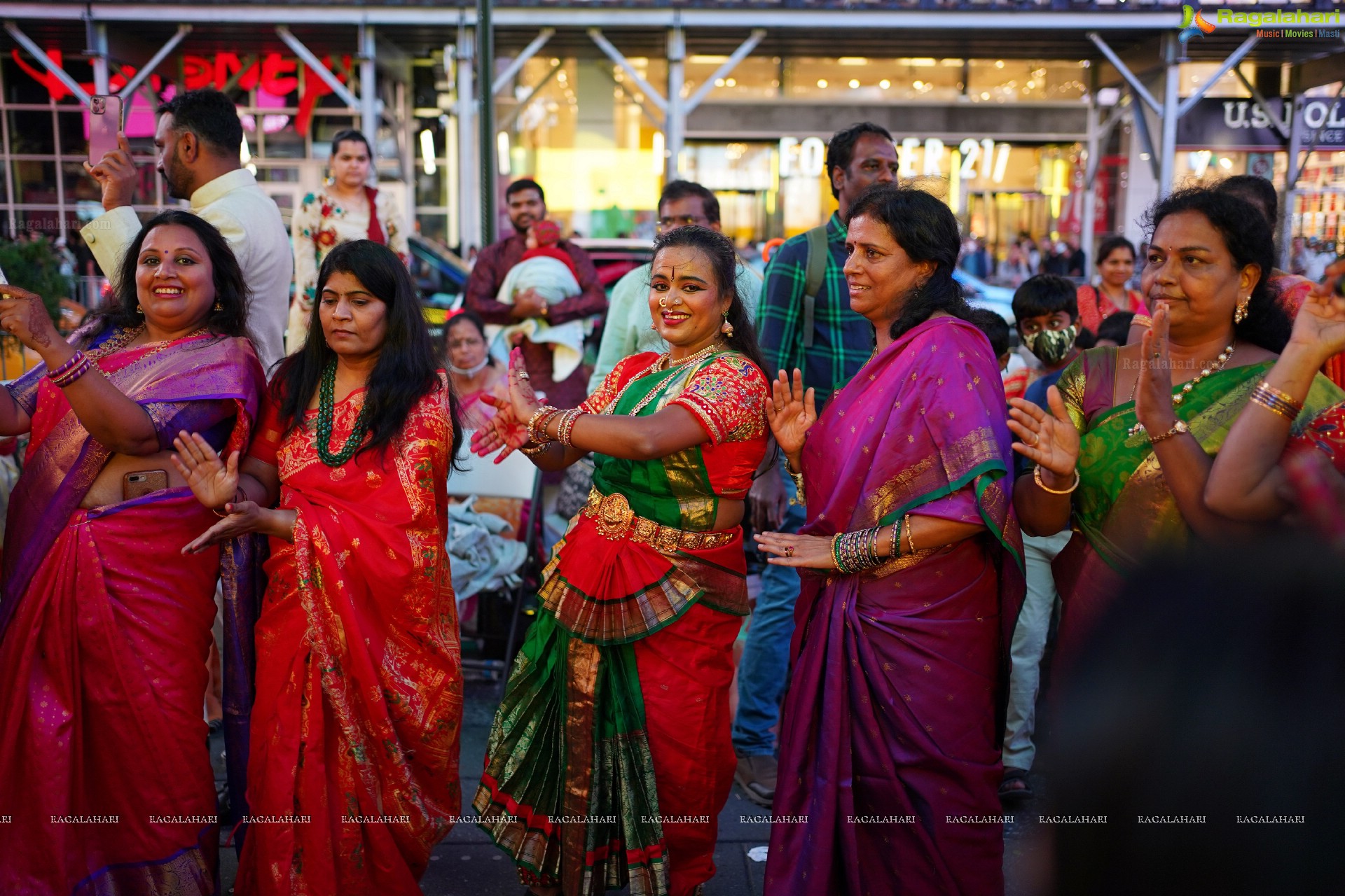 TANA Bathukamma Celebrations at New York Times Square