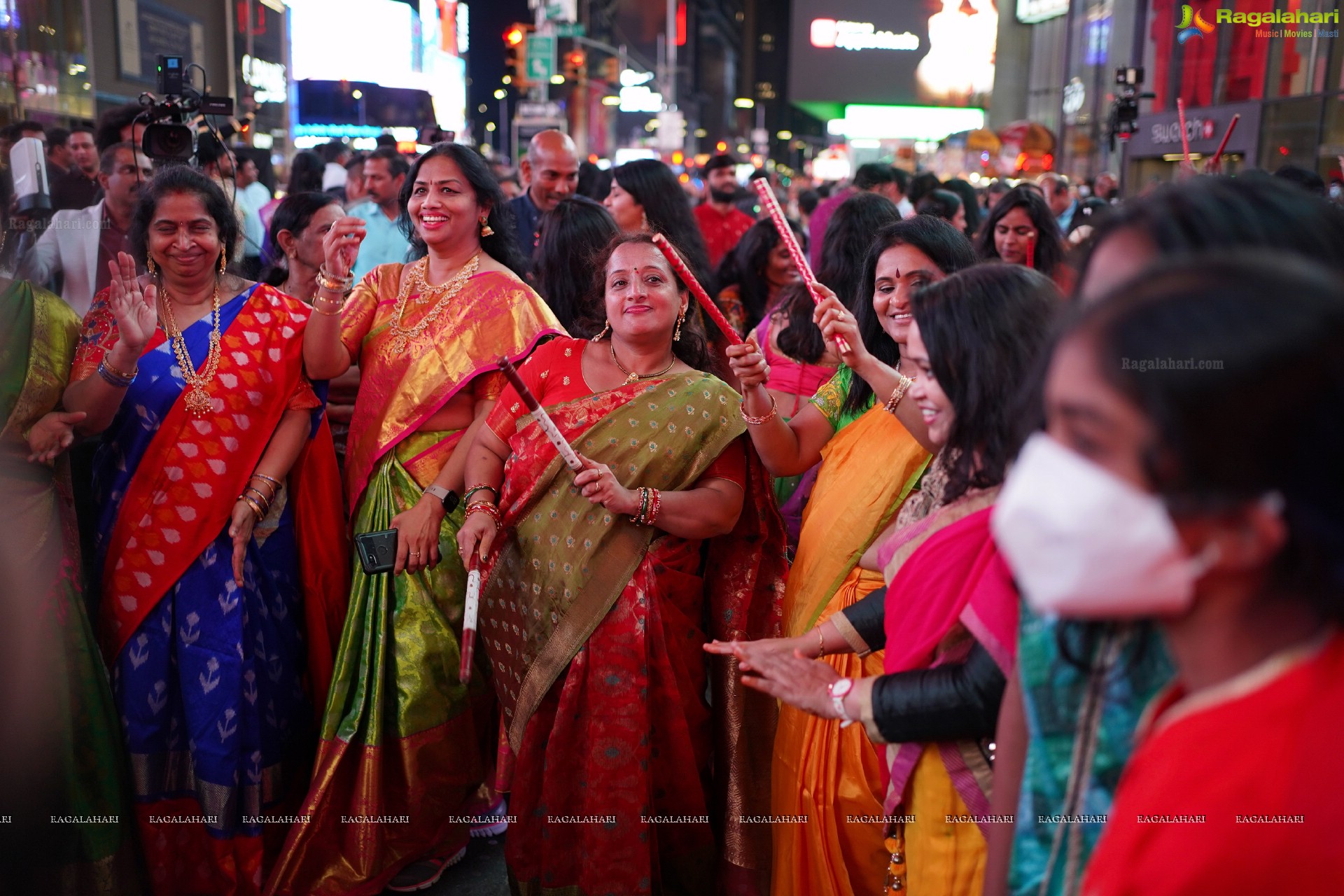 TANA Bathukamma Celebrations at New York Times Square