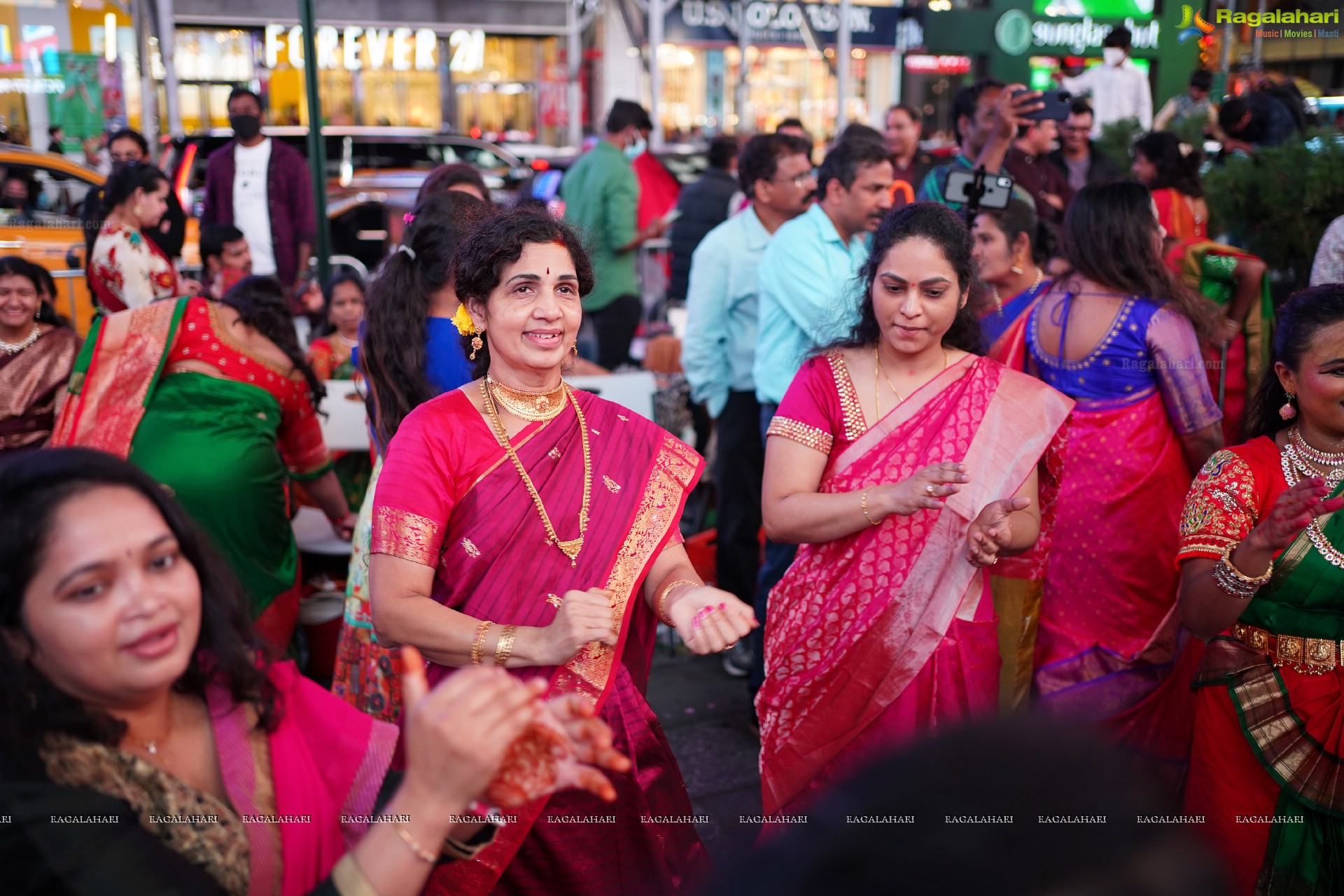 TANA Bathukamma Celebrations at New York Times Square