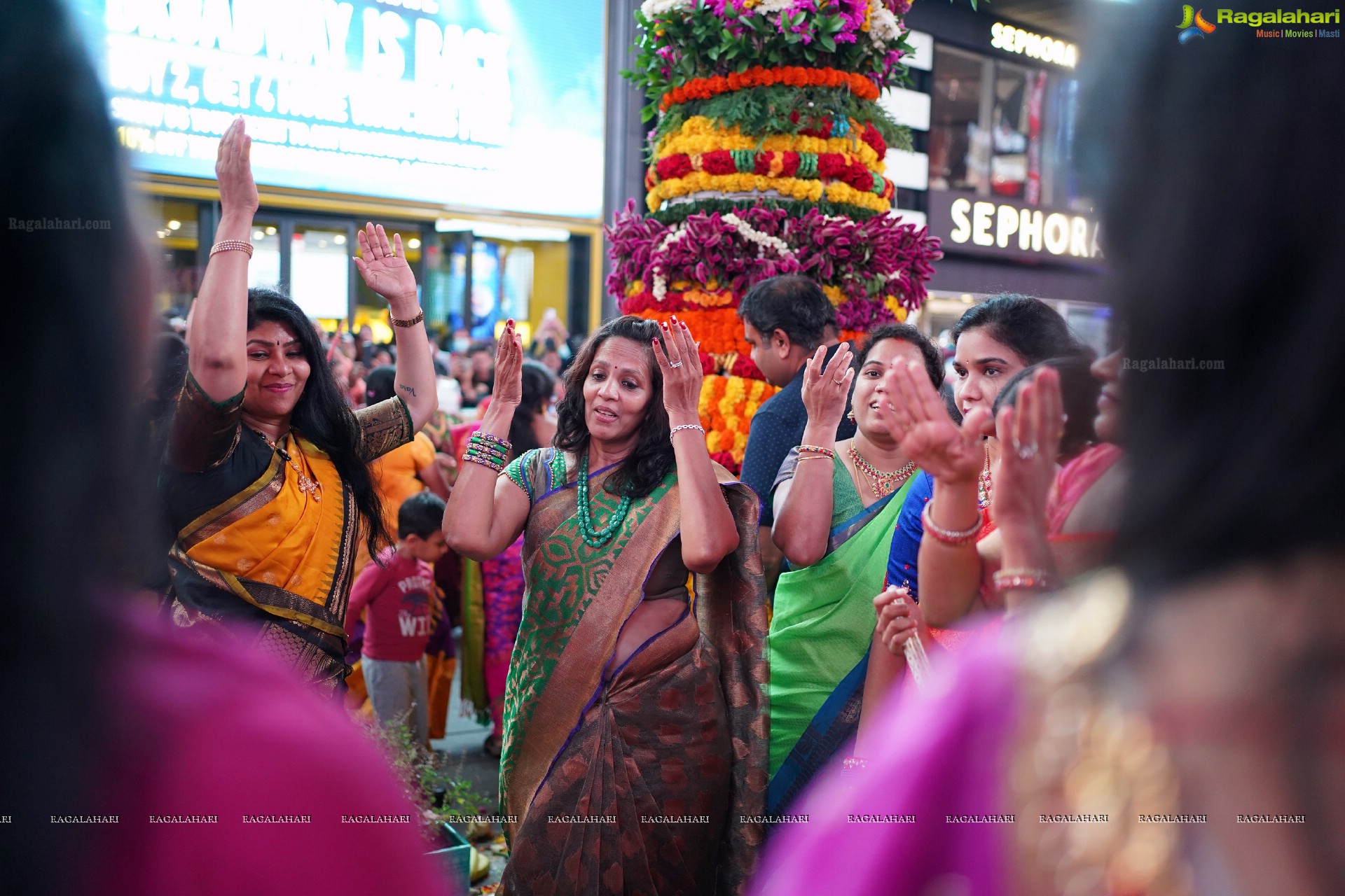 TANA Bathukamma Celebrations at New York Times Square