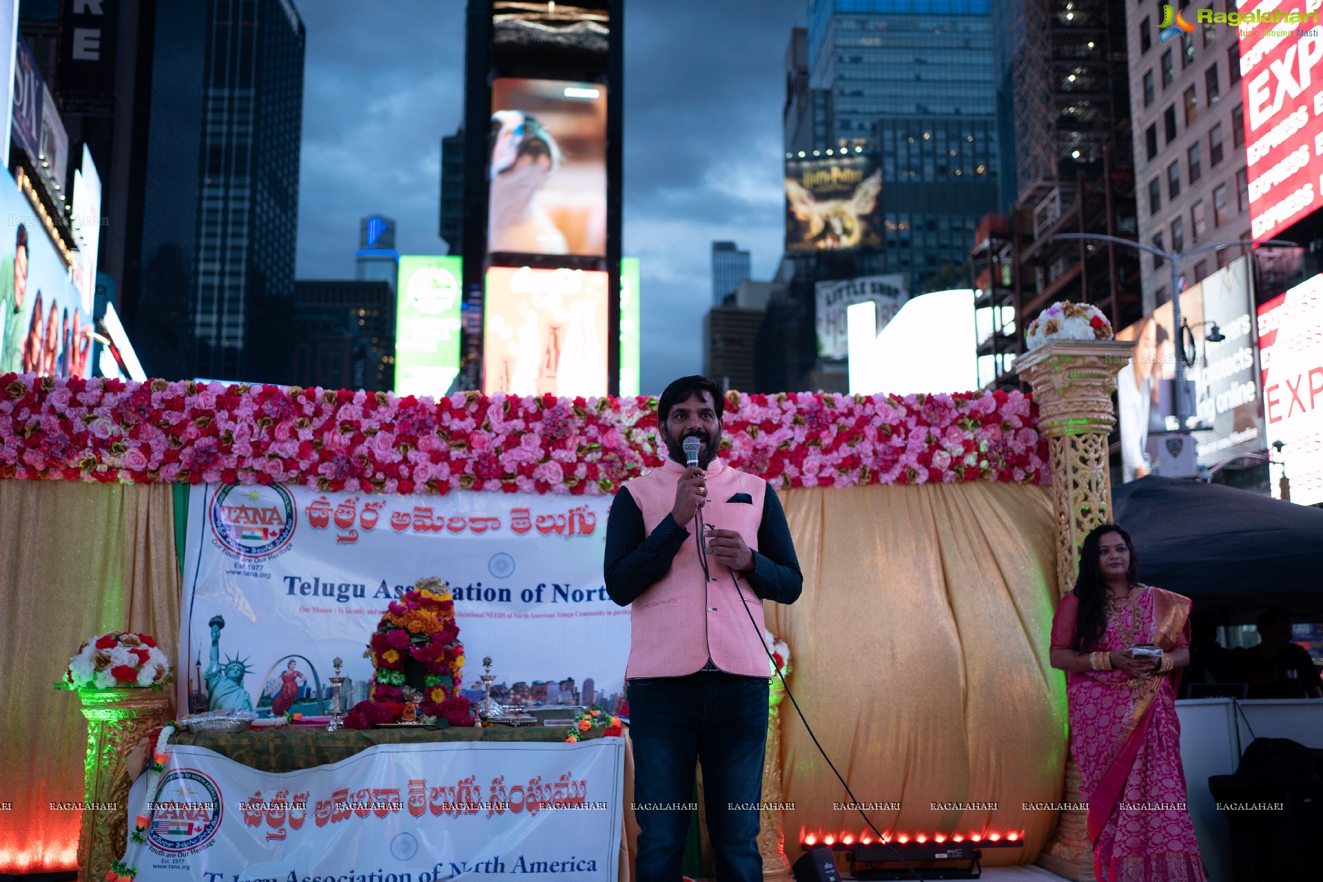 TANA Bathukamma Celebrations at New York Times Square