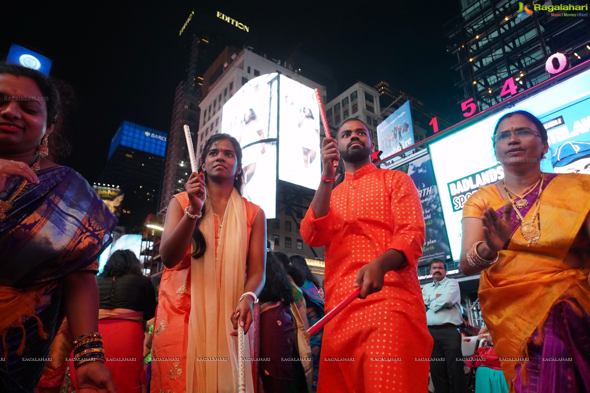 TANA Bathukamma Celebrations at New York Times Square