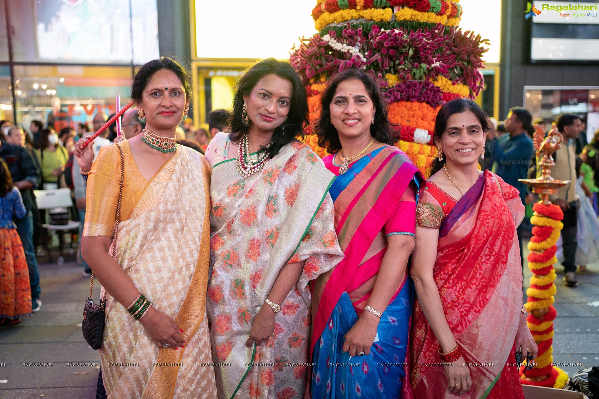 TANA Bathukamma Celebrations at New York Times Square