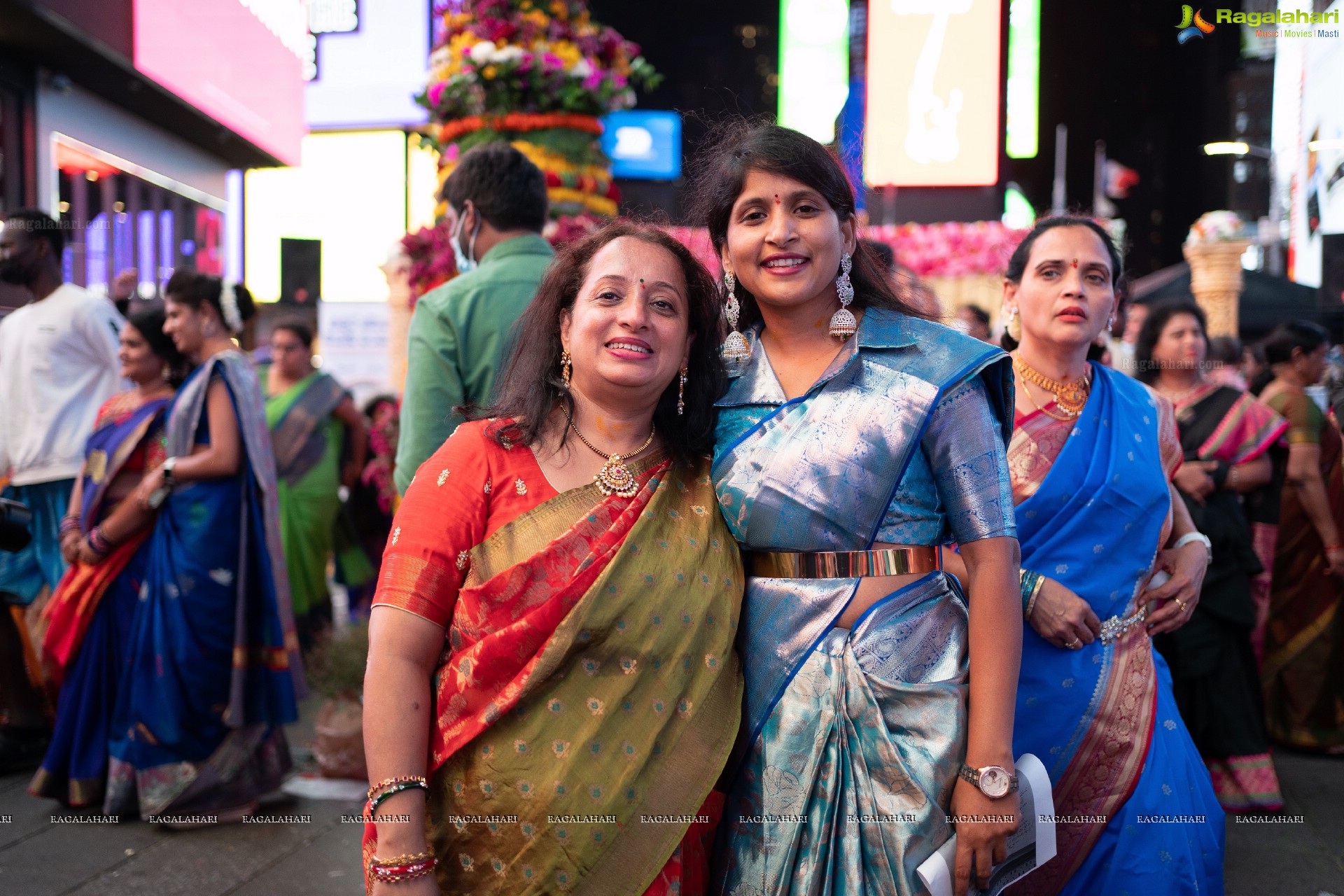 TANA Bathukamma Celebrations at New York Times Square