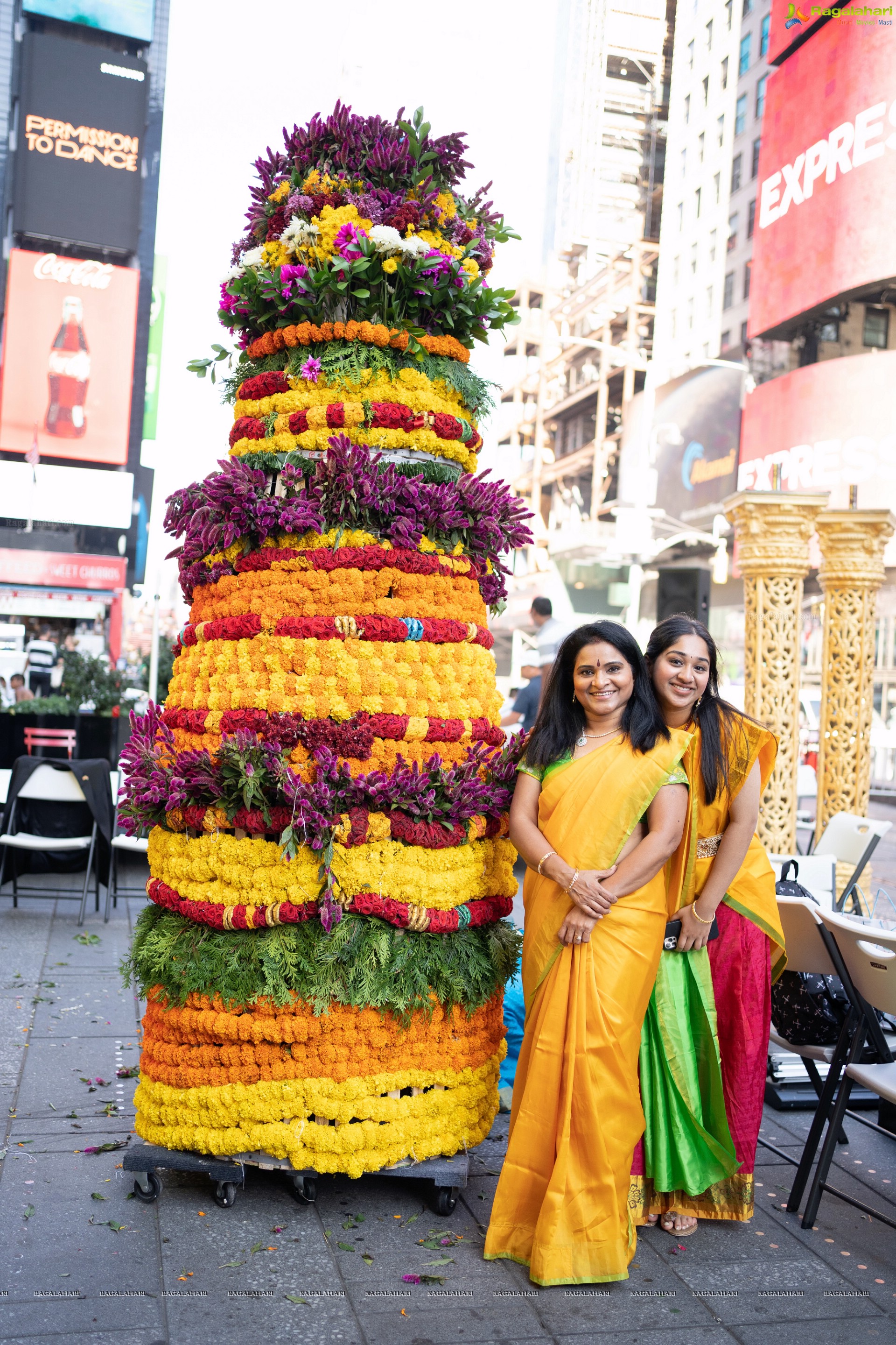 TANA Bathukamma Celebrations at New York Times Square