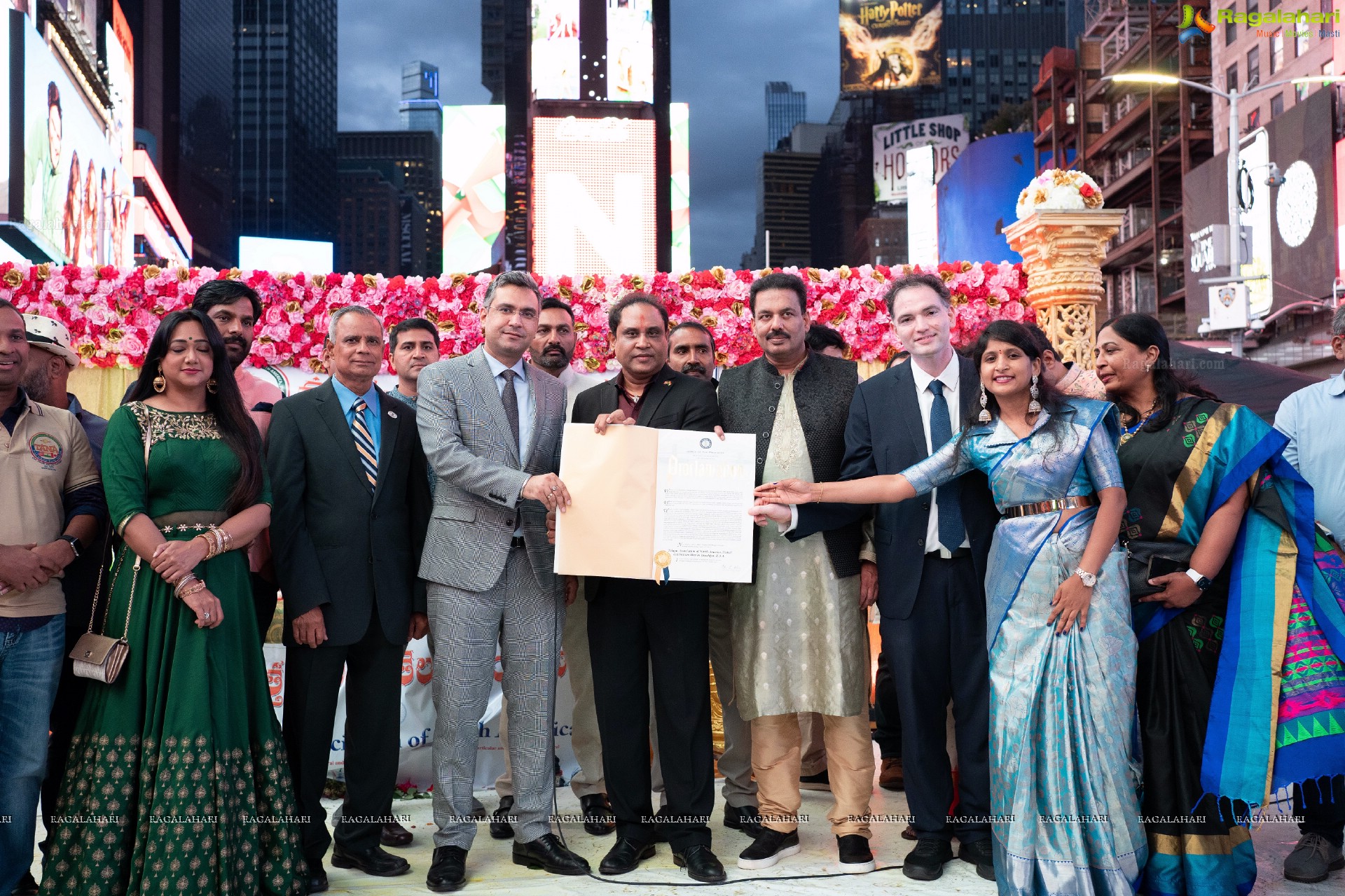 TANA Bathukamma Celebrations at New York Times Square