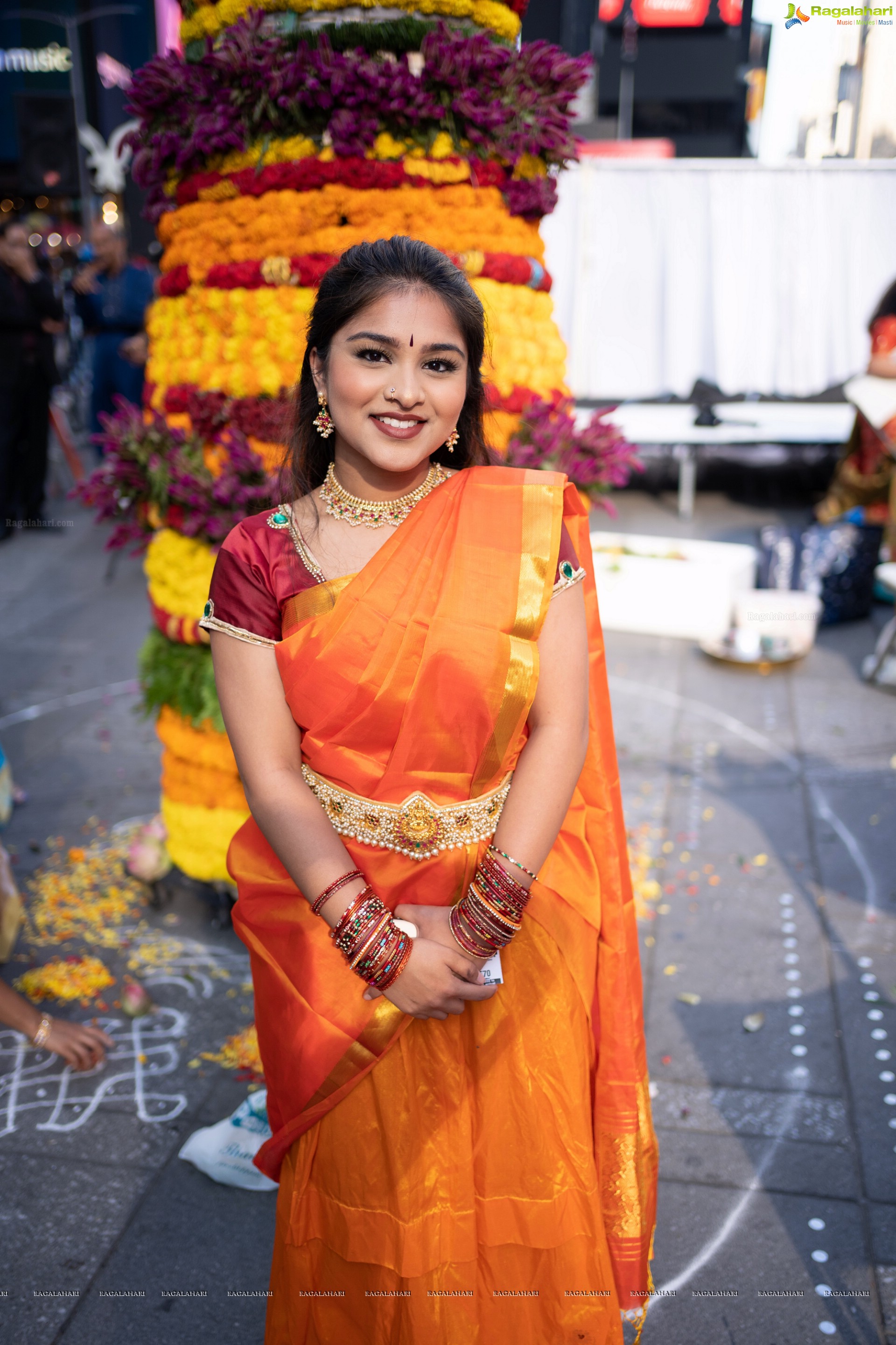 TANA Bathukamma Celebrations at New York Times Square