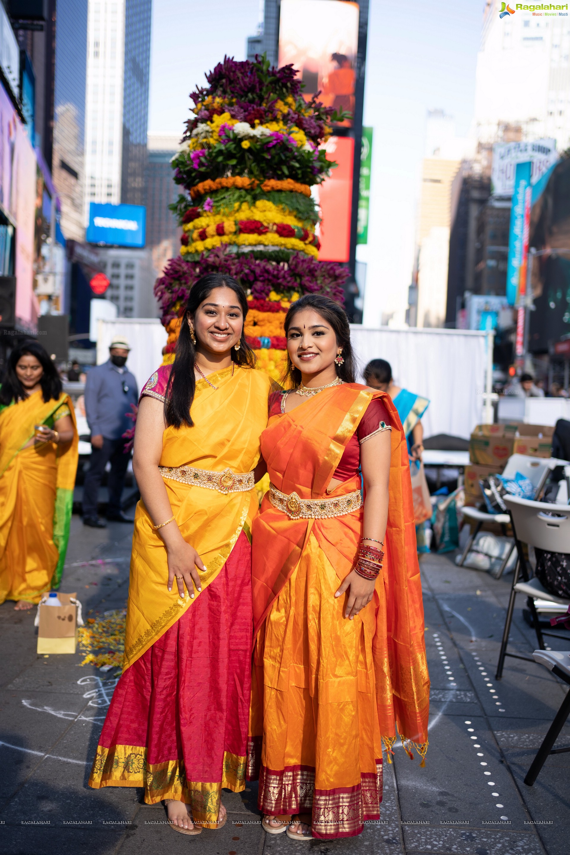 TANA Bathukamma Celebrations at New York Times Square