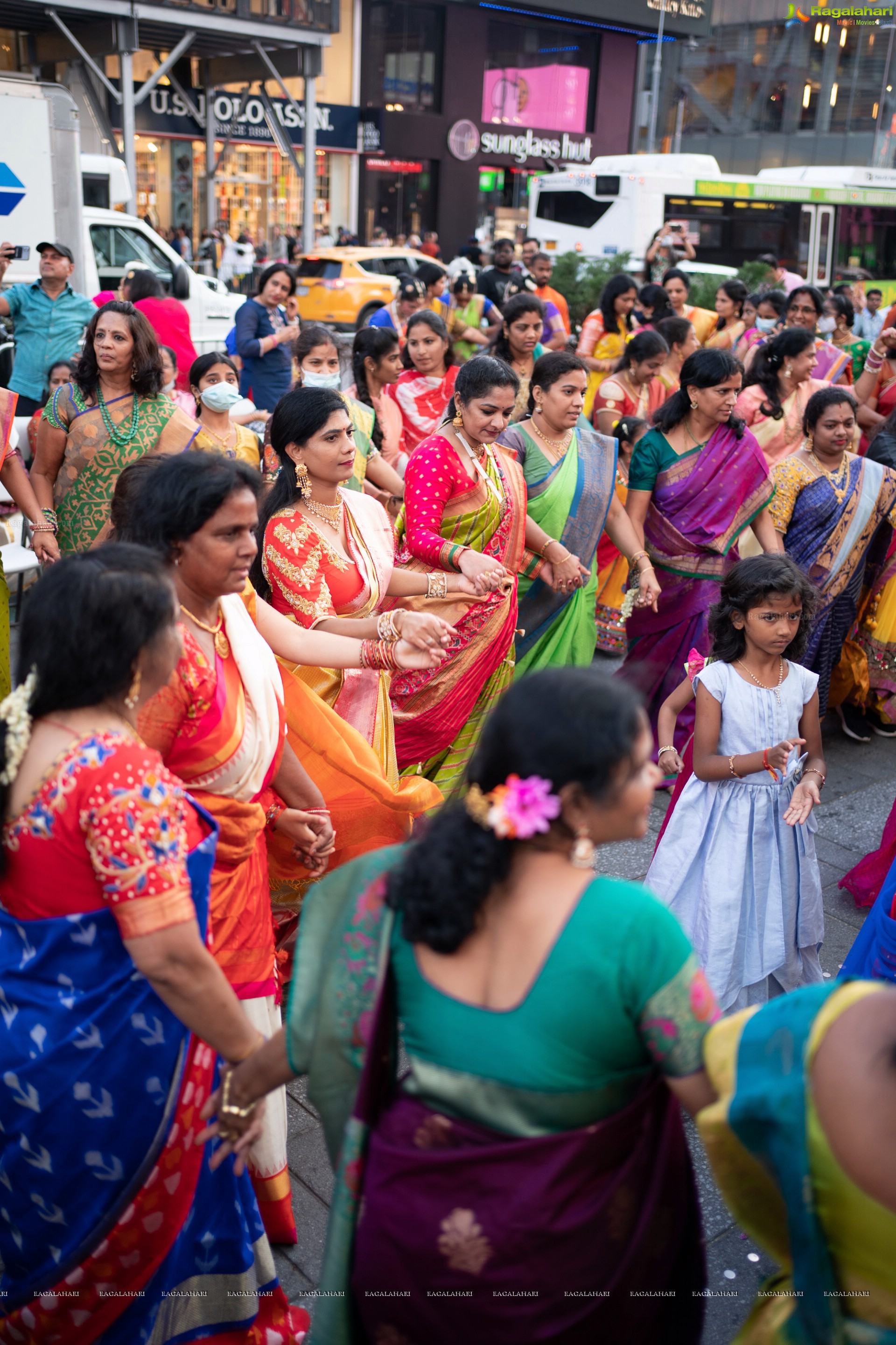 TANA Bathukamma Celebrations at New York Times Square