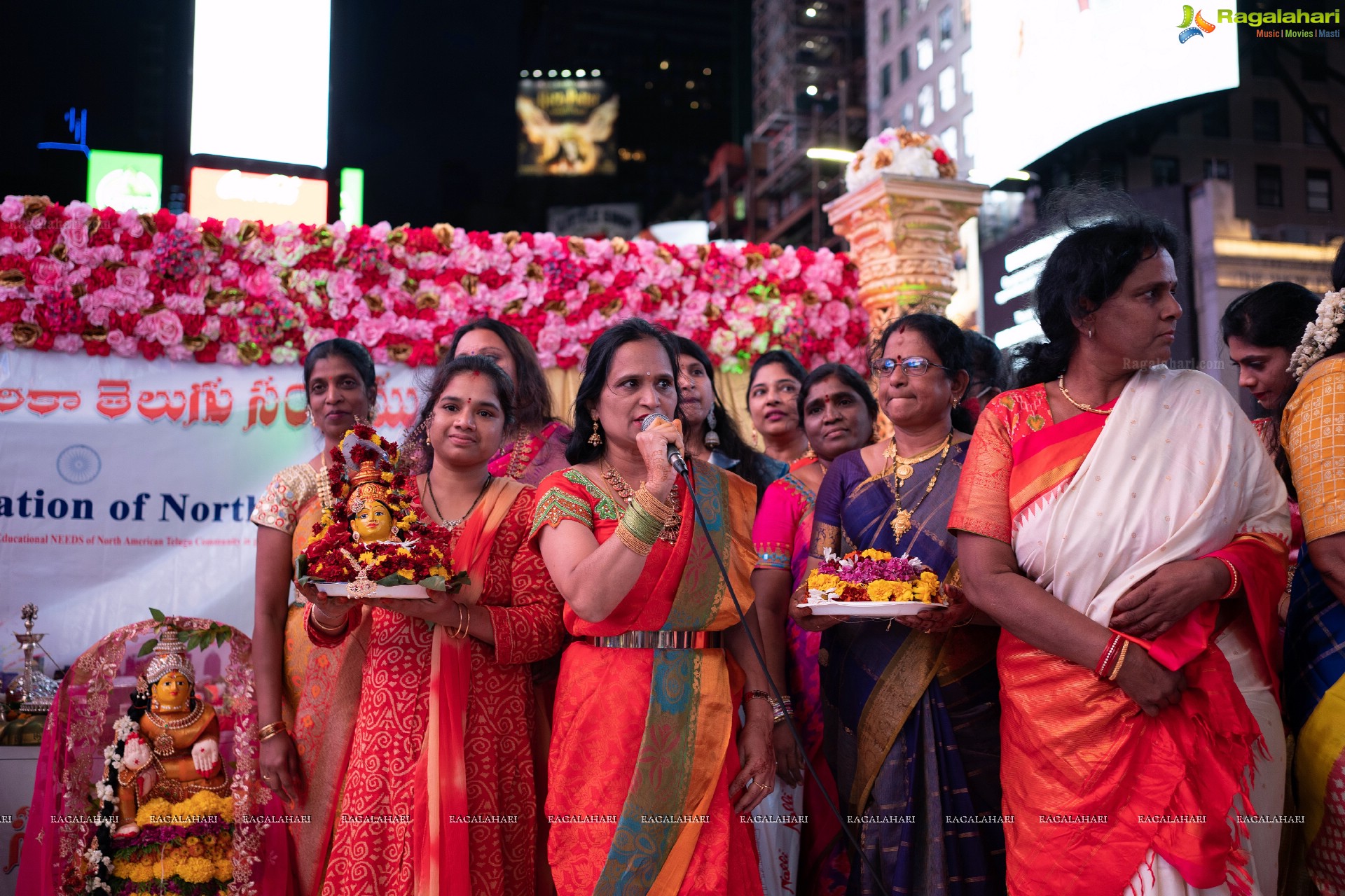 TANA Bathukamma Celebrations at New York Times Square