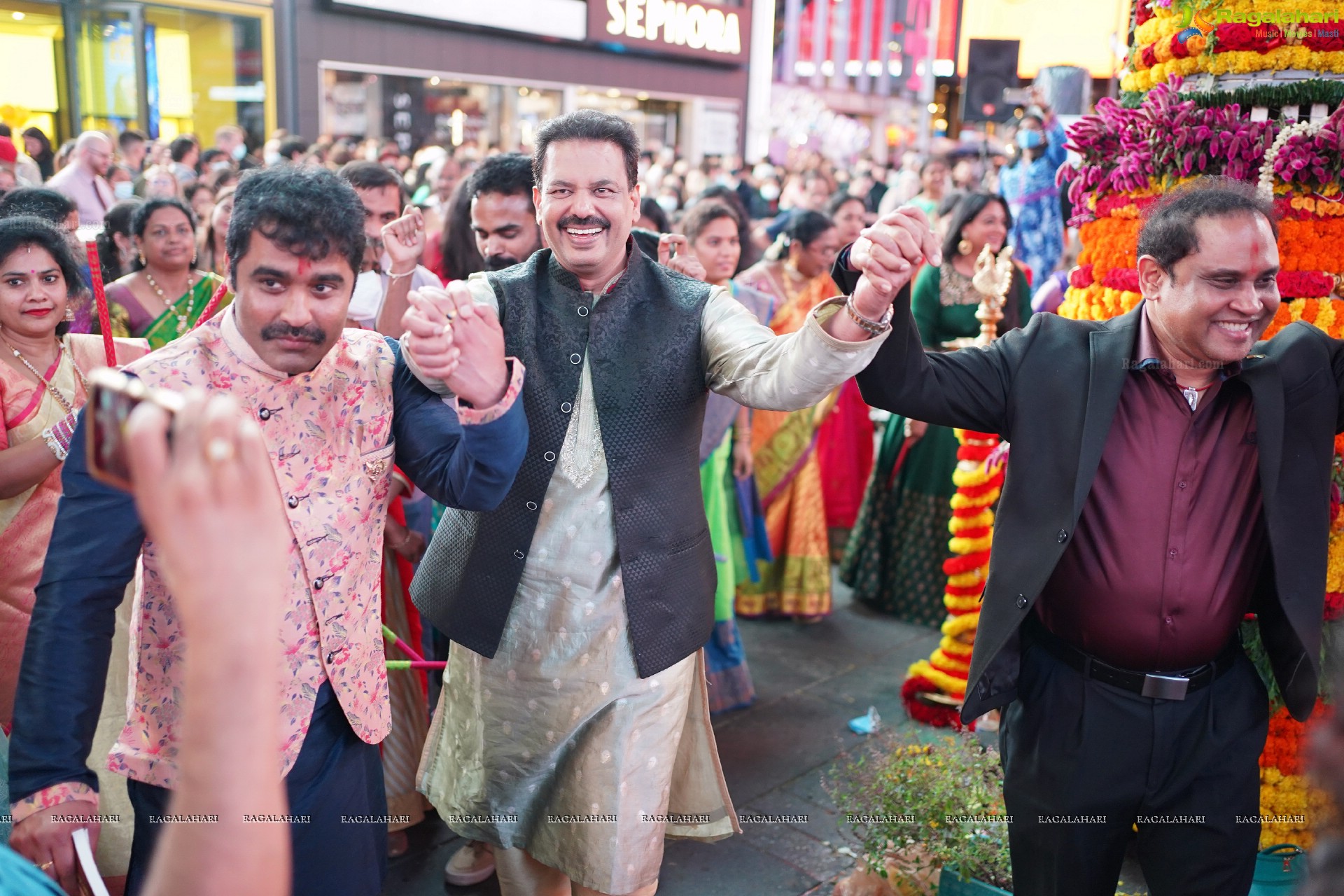 TANA Bathukamma Celebrations at New York Times Square