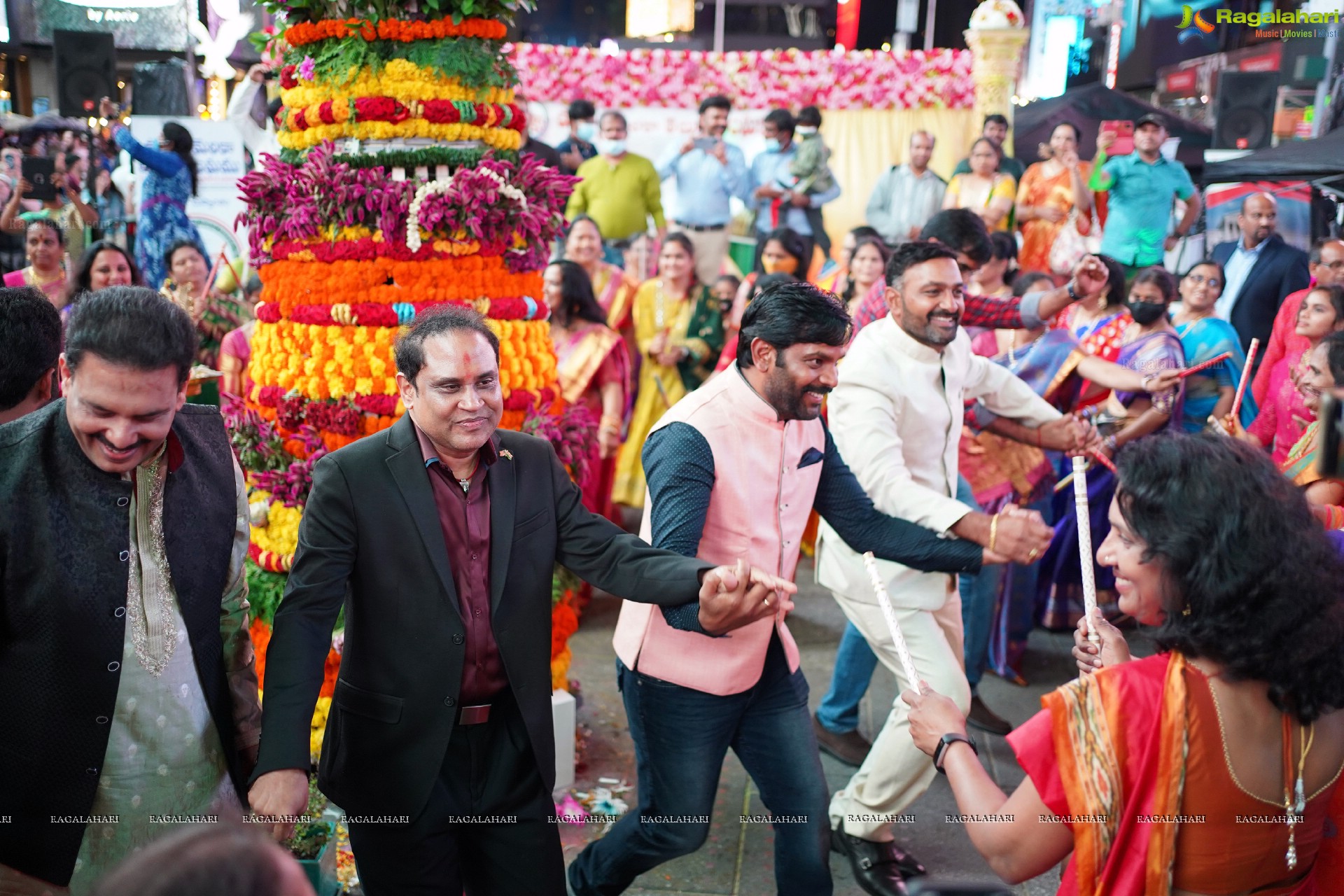 TANA Bathukamma Celebrations at New York Times Square