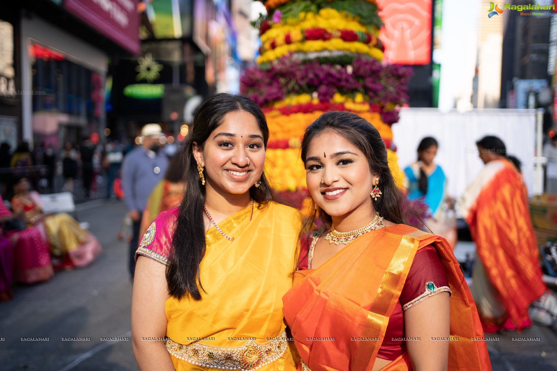 TANA Bathukamma Celebrations at New York Times Square