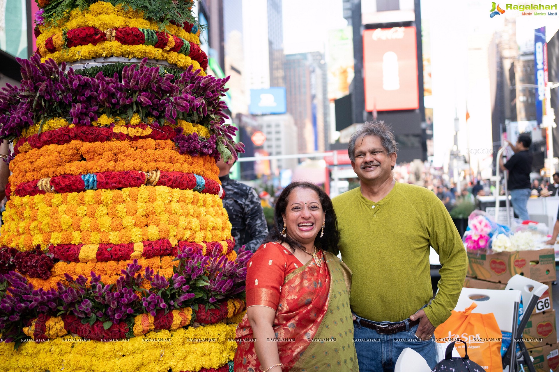 TANA Bathukamma Celebrations at New York Times Square