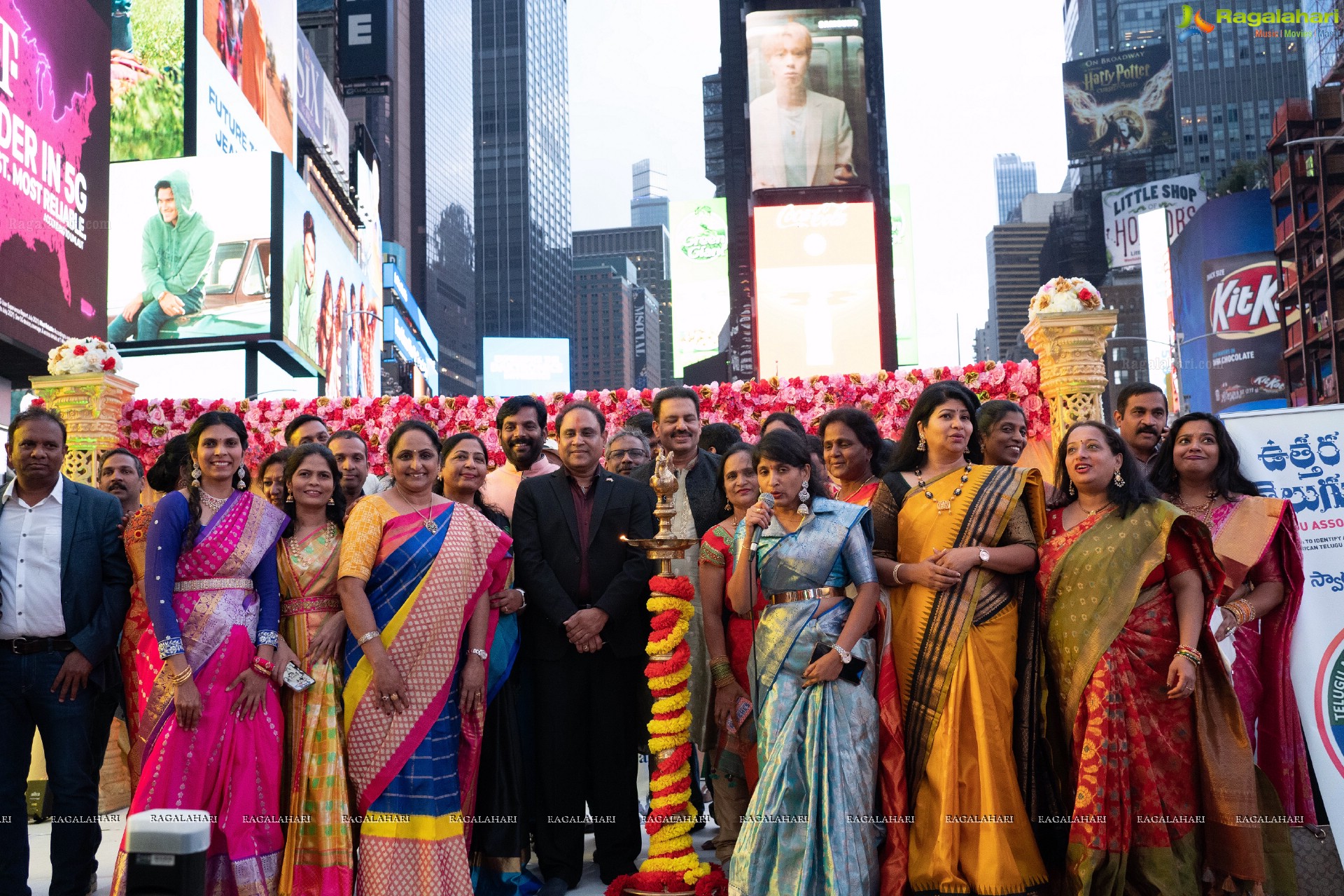 TANA Bathukamma Celebrations at New York Times Square