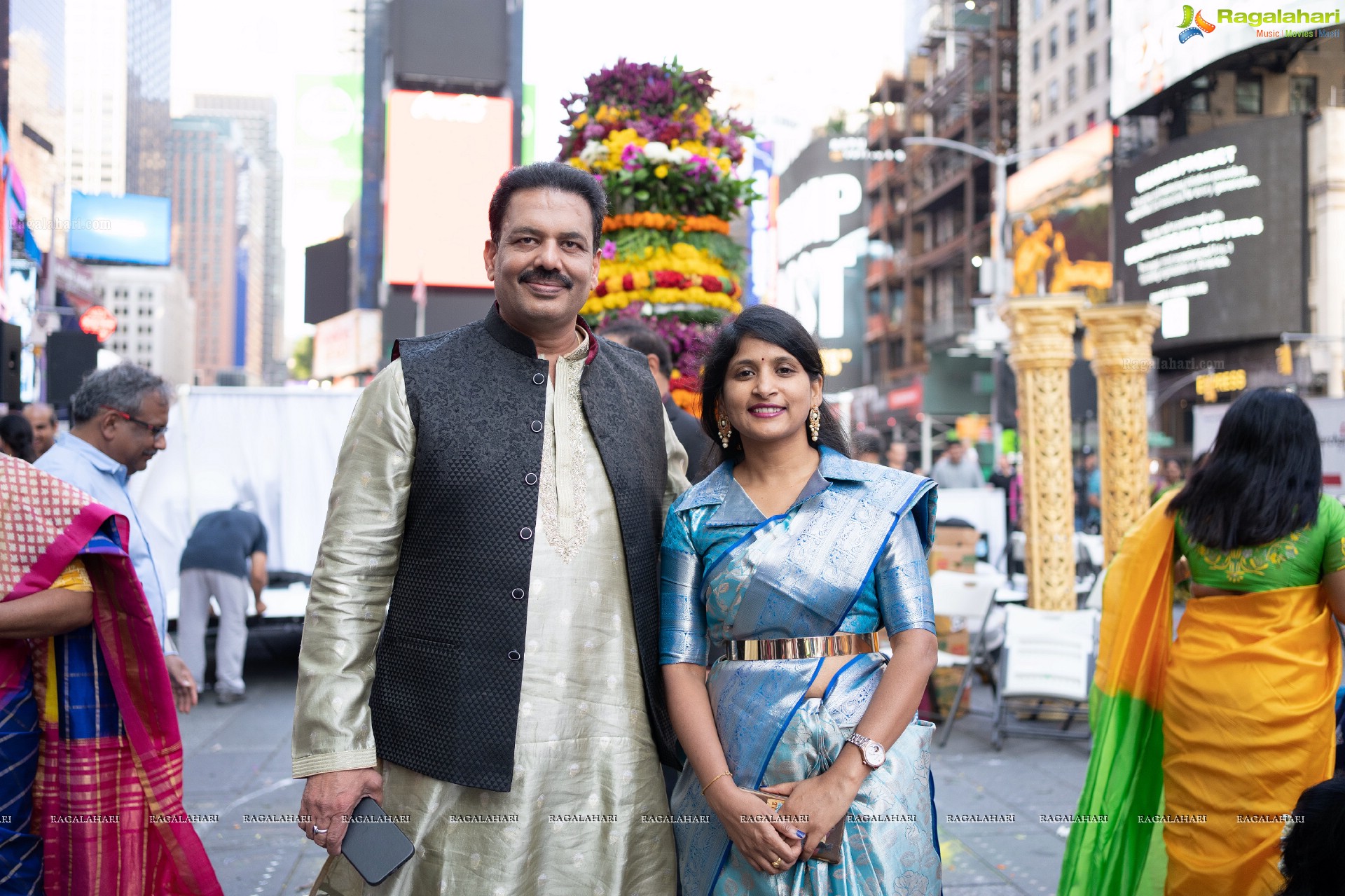 TANA Bathukamma Celebrations at New York Times Square