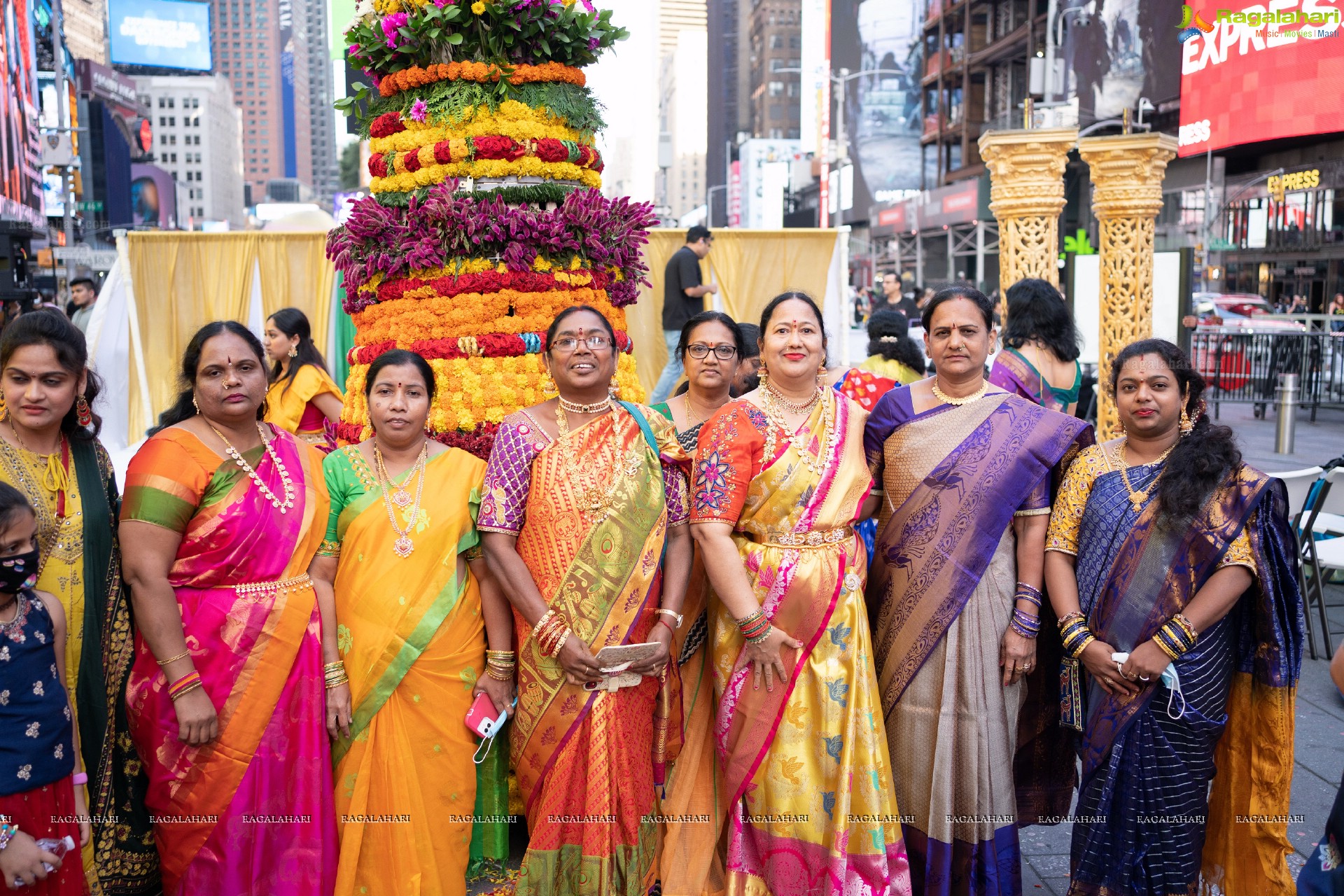 TANA Bathukamma Celebrations at New York Times Square