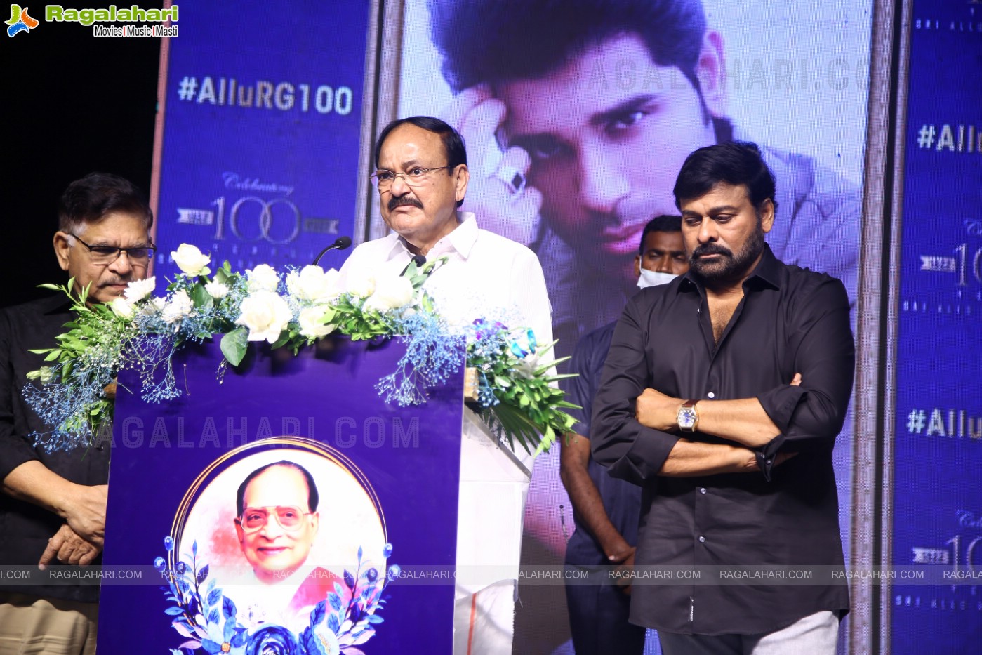 Allu Arjun, Ram Charan and Chiranjeevi Launch Book on Allu Ramalingaiah