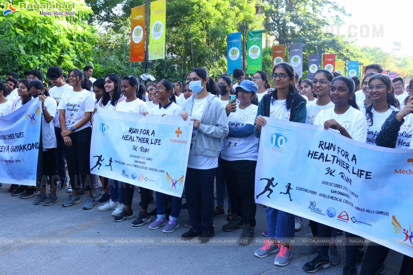 Flag Off of Run To Commemorate The Decennial Celebrations of Apollo Medical College