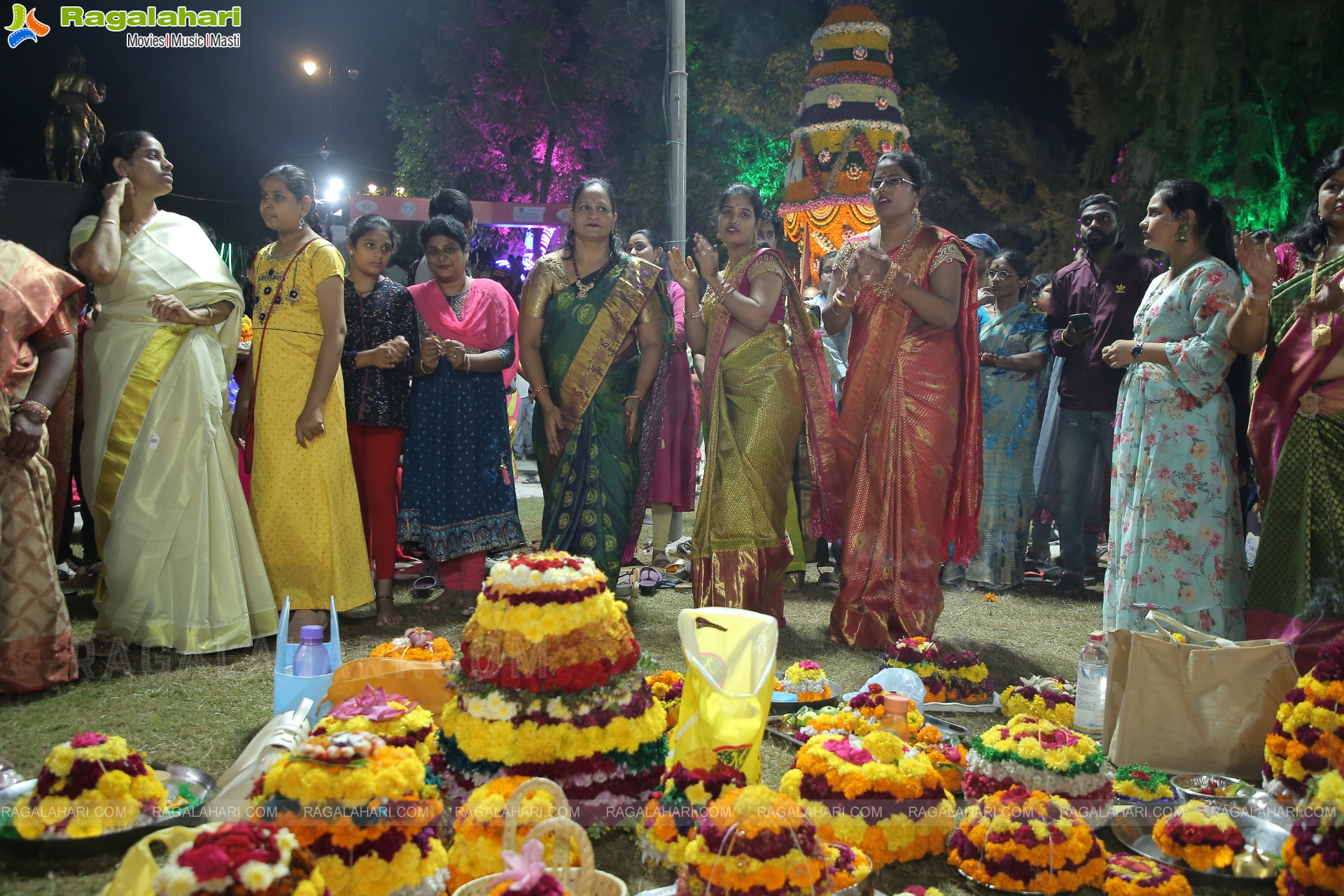 Saddula Bathukamma 2022 Celebrations at Tank Bund, Hyderabad