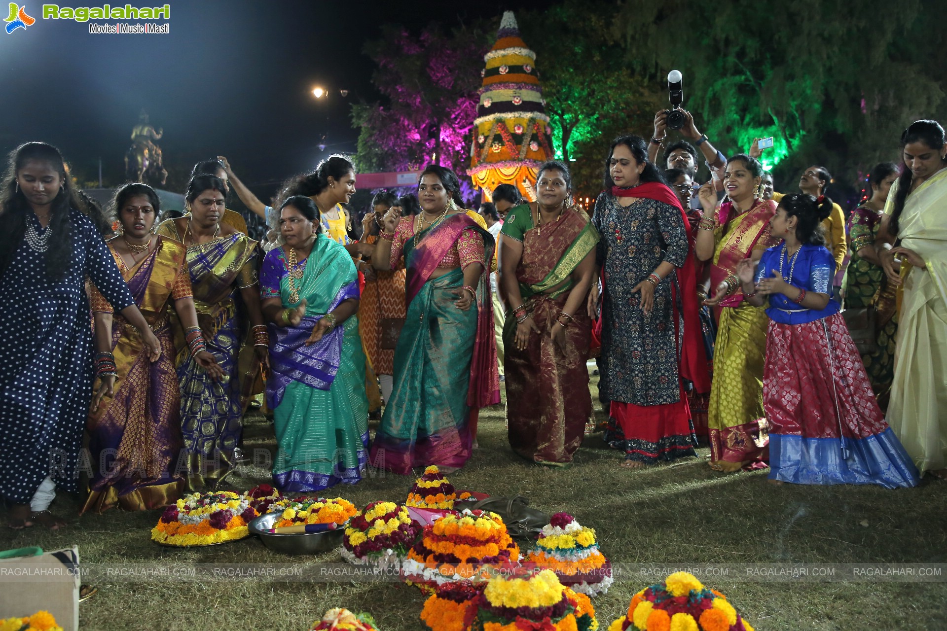 Saddula Bathukamma 2022 Celebrations at Tank Bund, Hyderabad