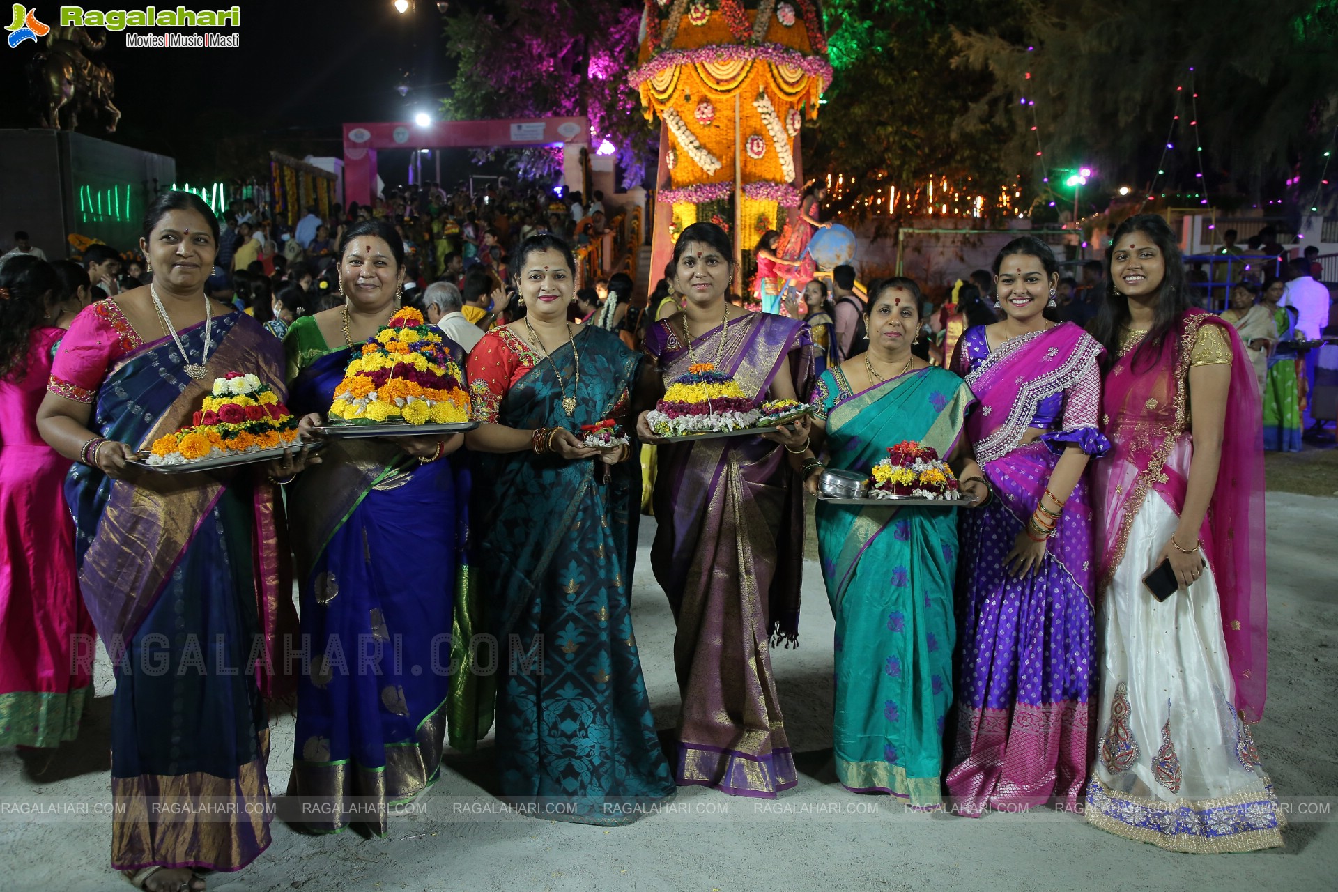 Saddula Bathukamma 2022 Celebrations at Tank Bund, Hyderabad