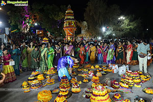 Saddula Bathukamma 2023 Celebrations at Tank Bund, Hyderabad