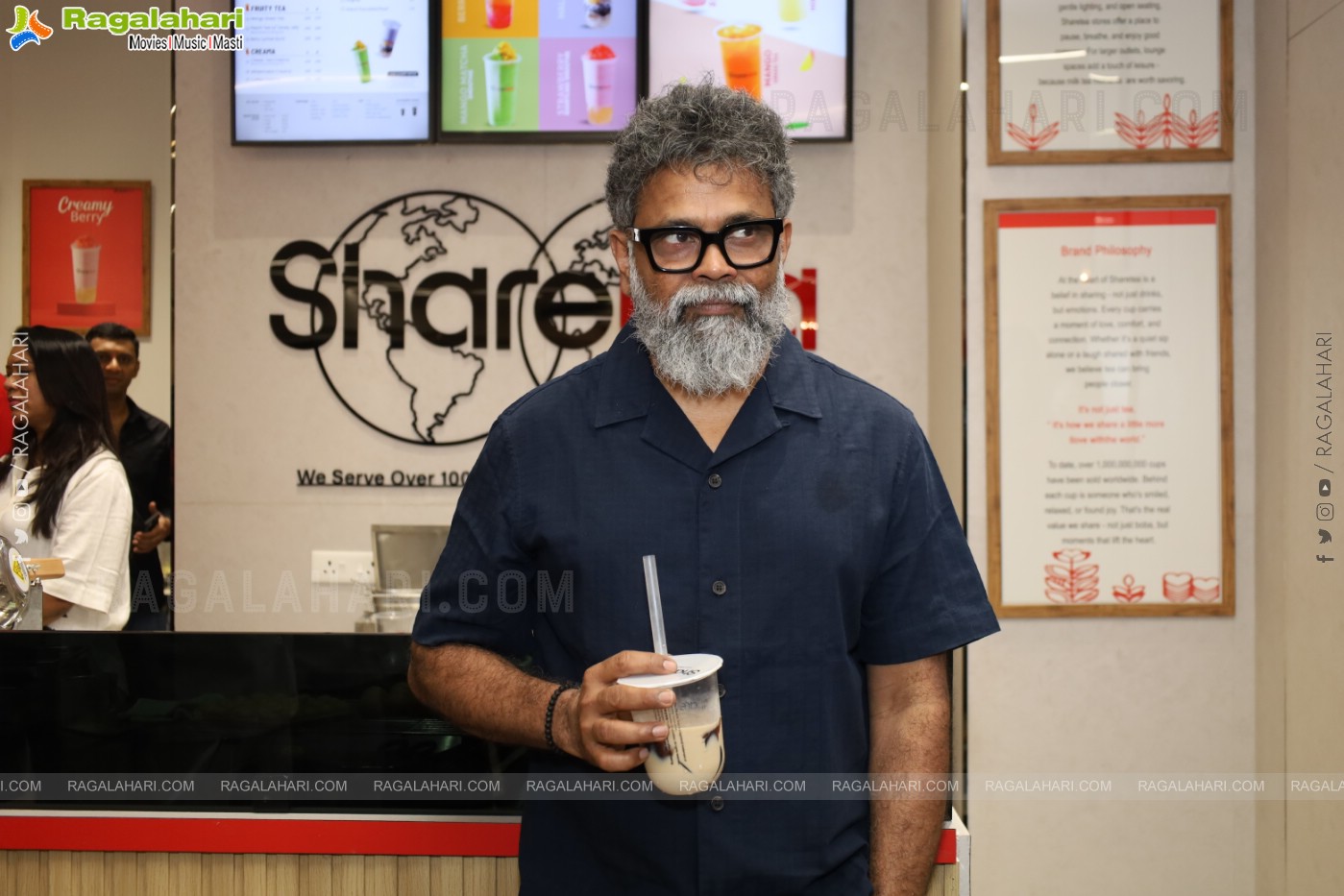 Director Sukumar Launches Sharetea at Inorbit Mall, Hyderabad