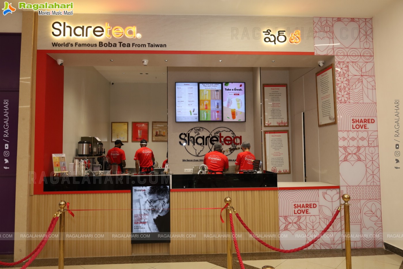 Director Sukumar Launches Sharetea at Inorbit Mall, Hyderabad