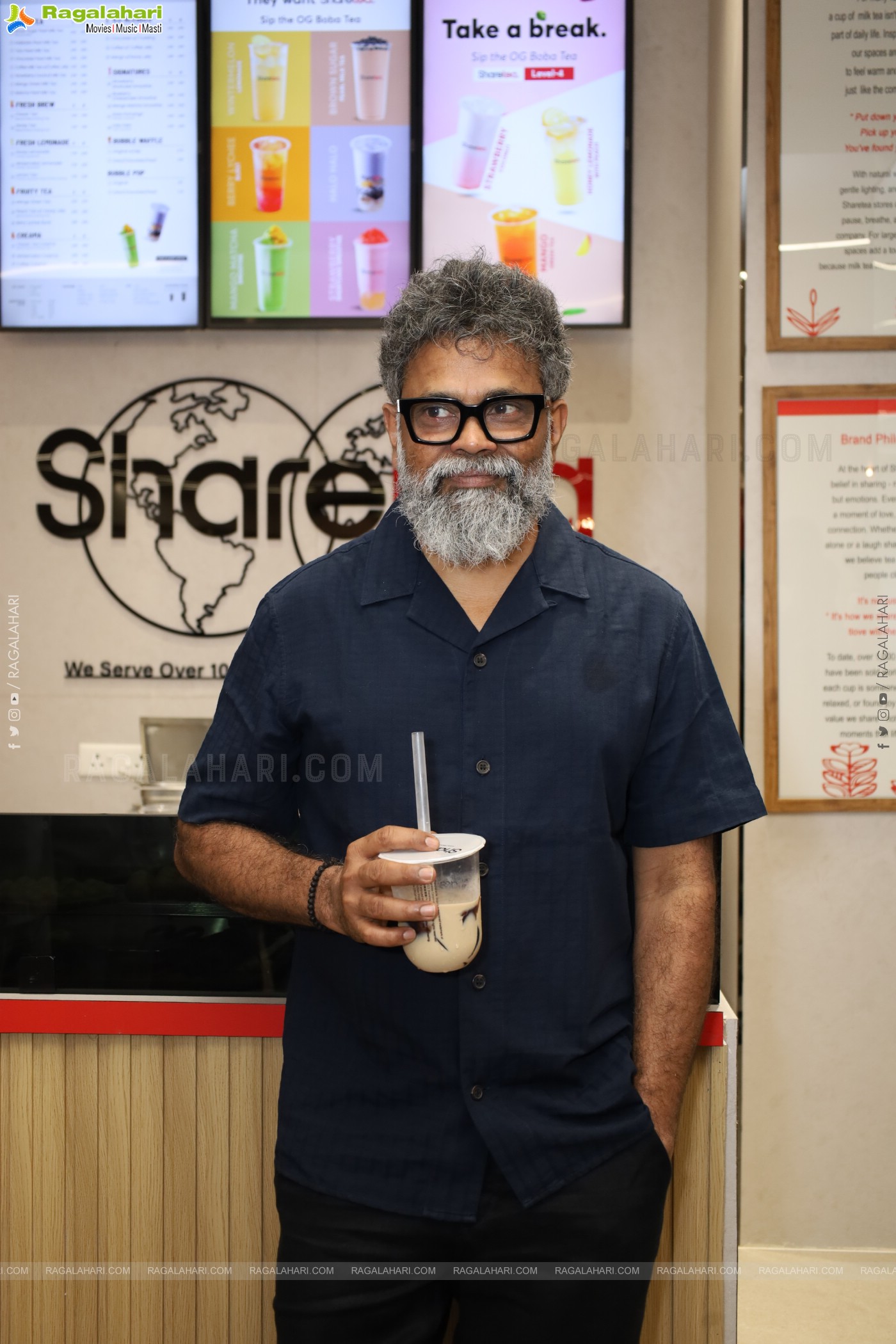 Director Sukumar Launches Sharetea at Inorbit Mall, Hyderabad