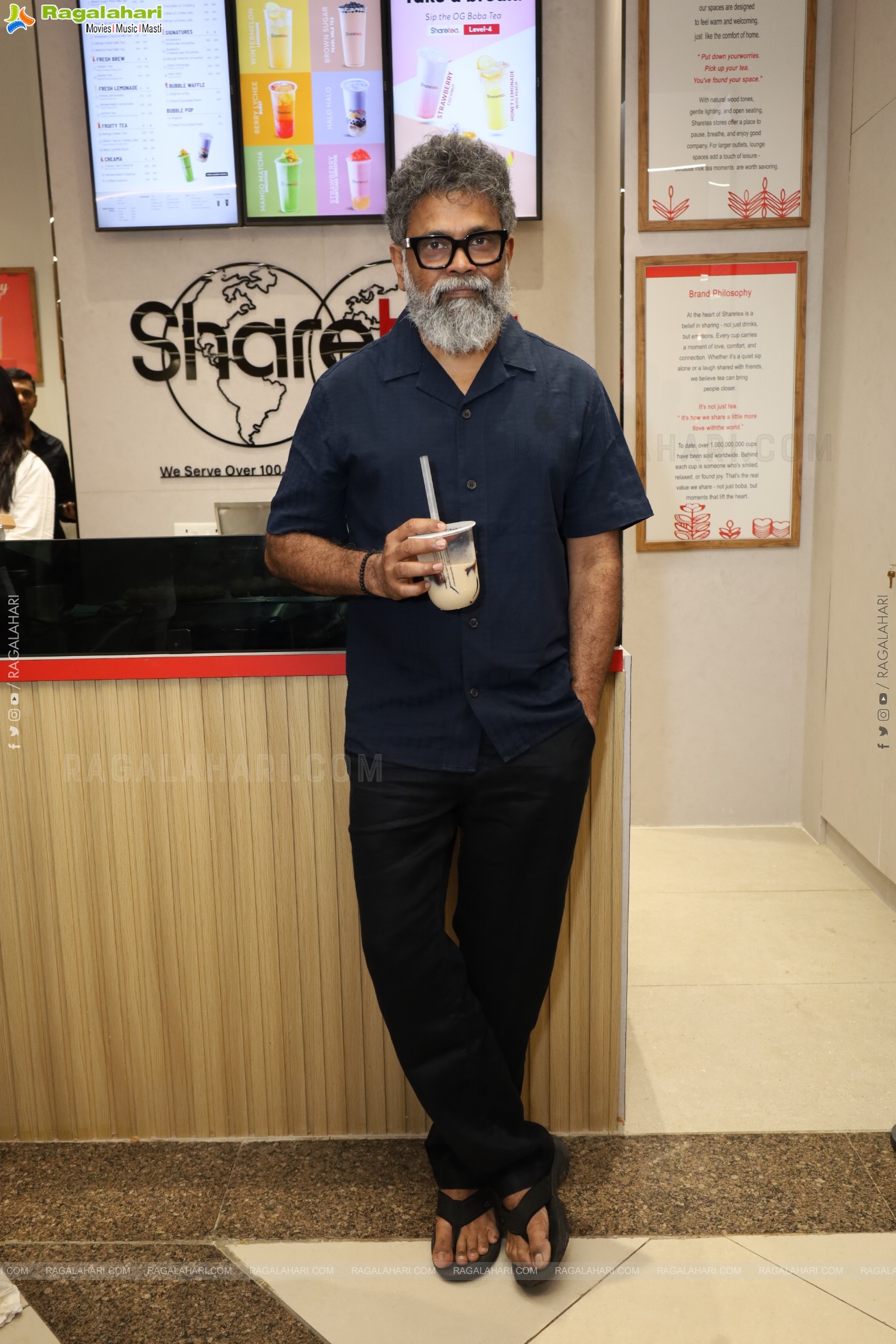Director Sukumar Launches Sharetea at Inorbit Mall, Hyderabad