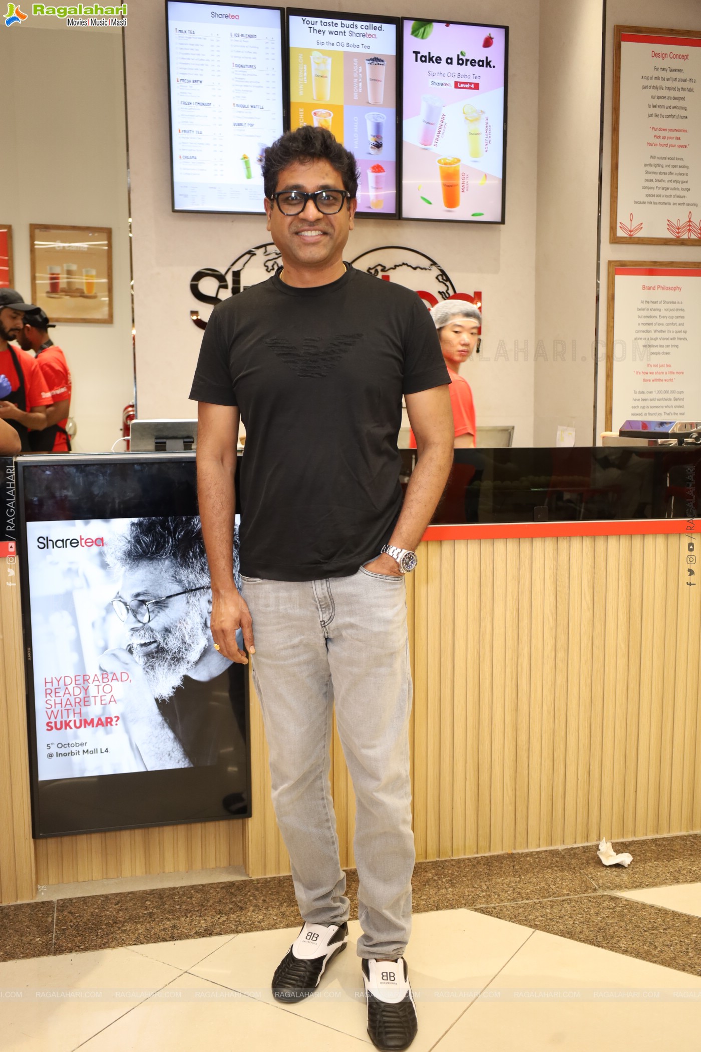 Director Sukumar Launches Sharetea at Inorbit Mall, Hyderabad