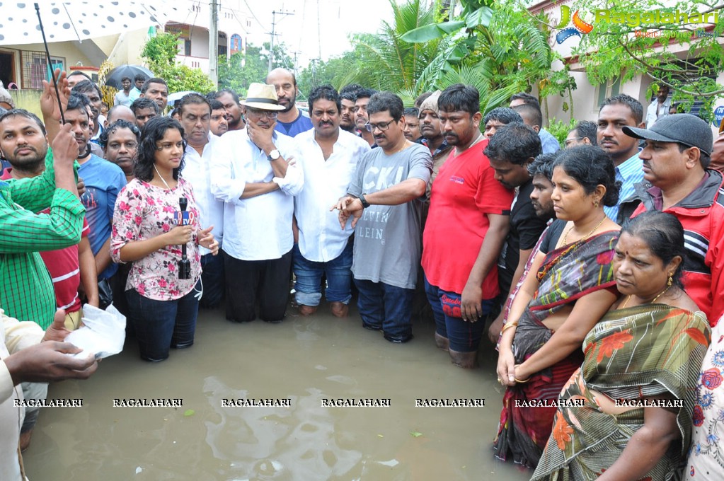 MAA Flood Relief Program at Allwyn Colony, Hyderabad